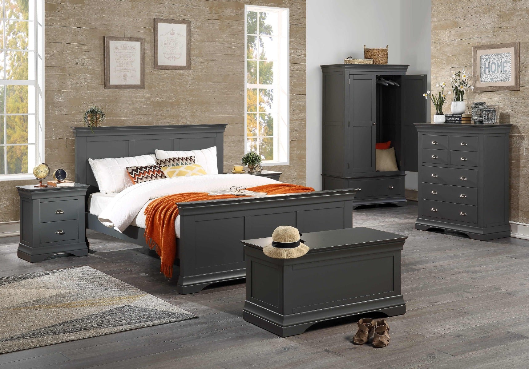 Daniella Double Wardrobe with Drawers