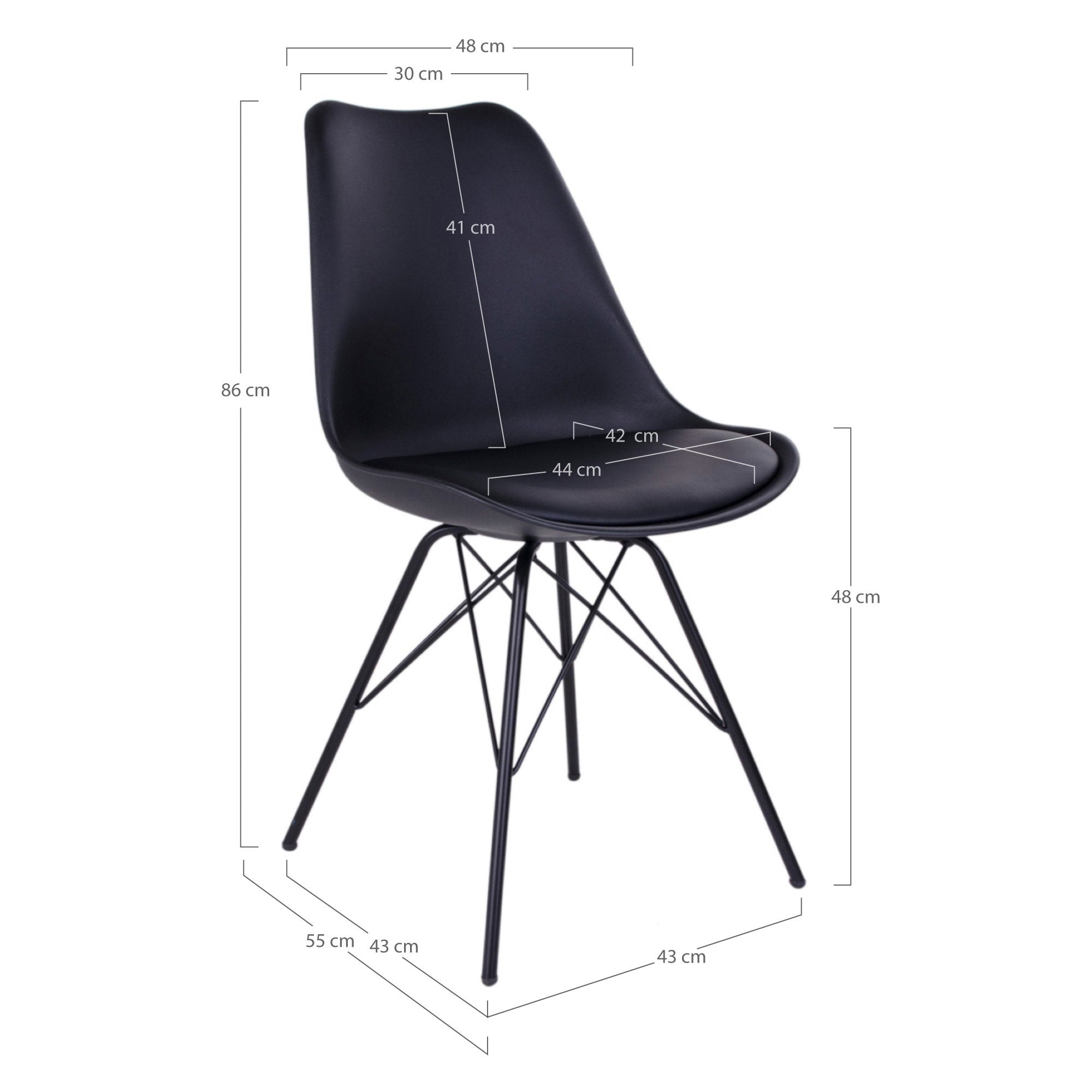 Set of 2 Oslo Dining Chairs