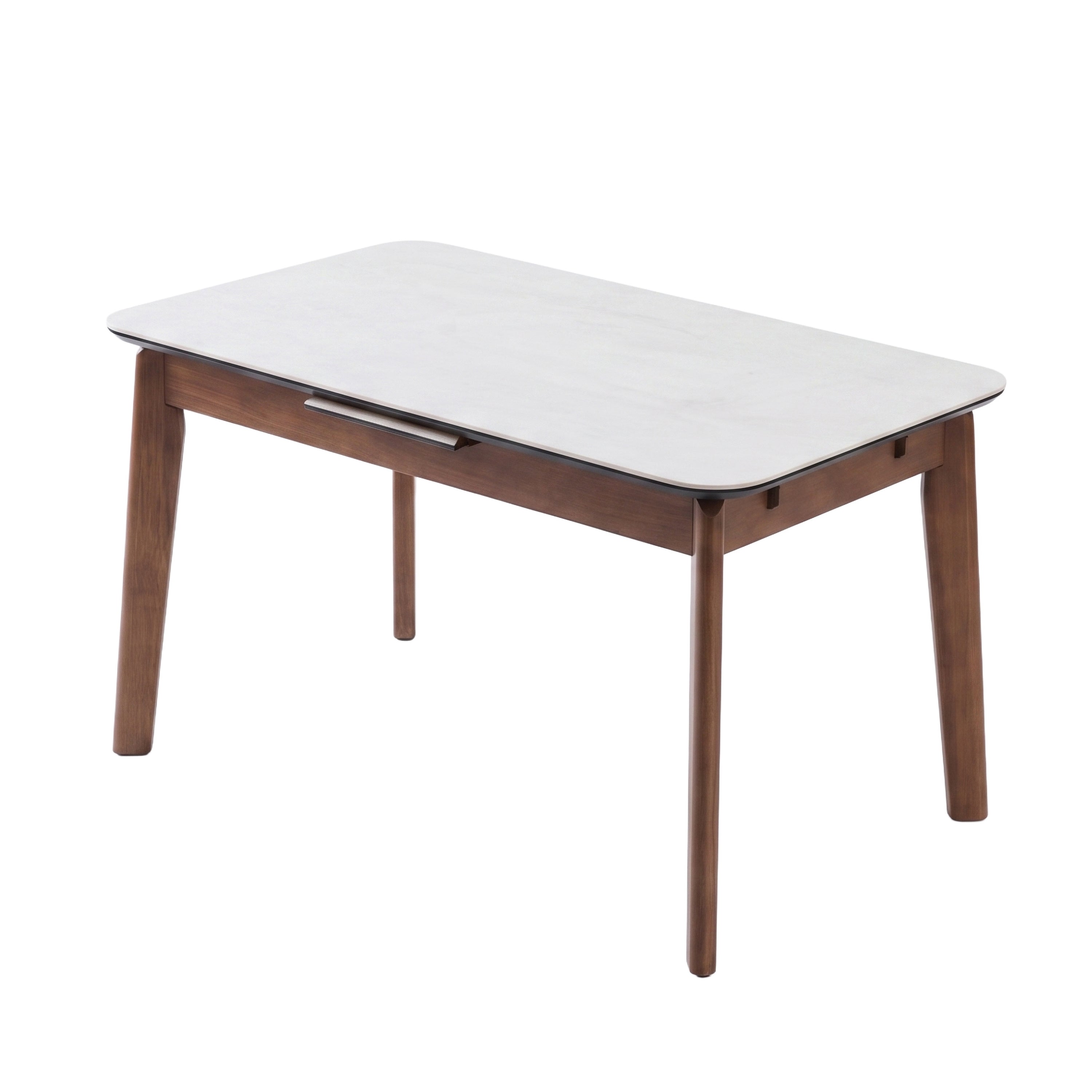 Turin Sintered Stone Extension Dining Table Walnut