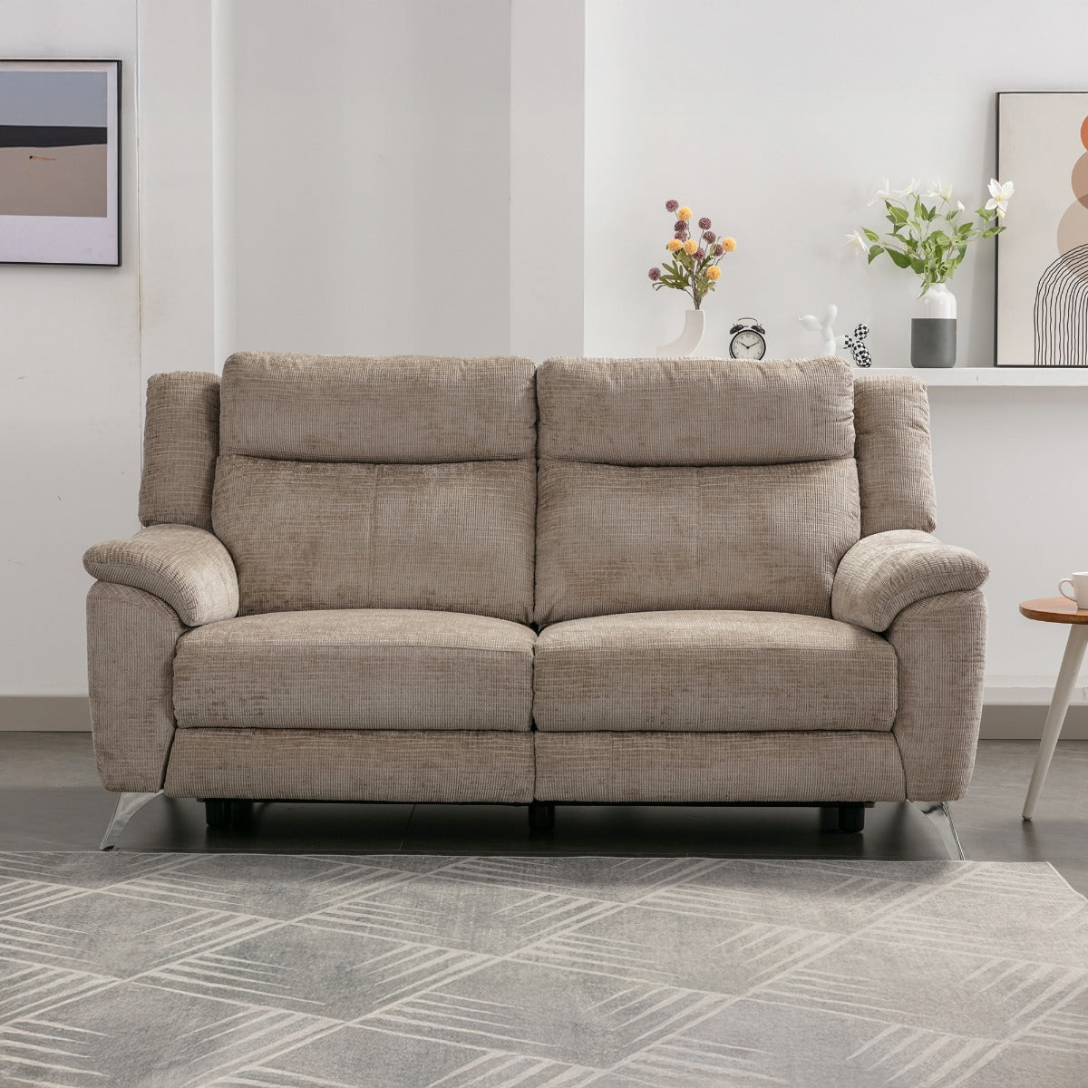 Monroe Electric 3 Seater Beige