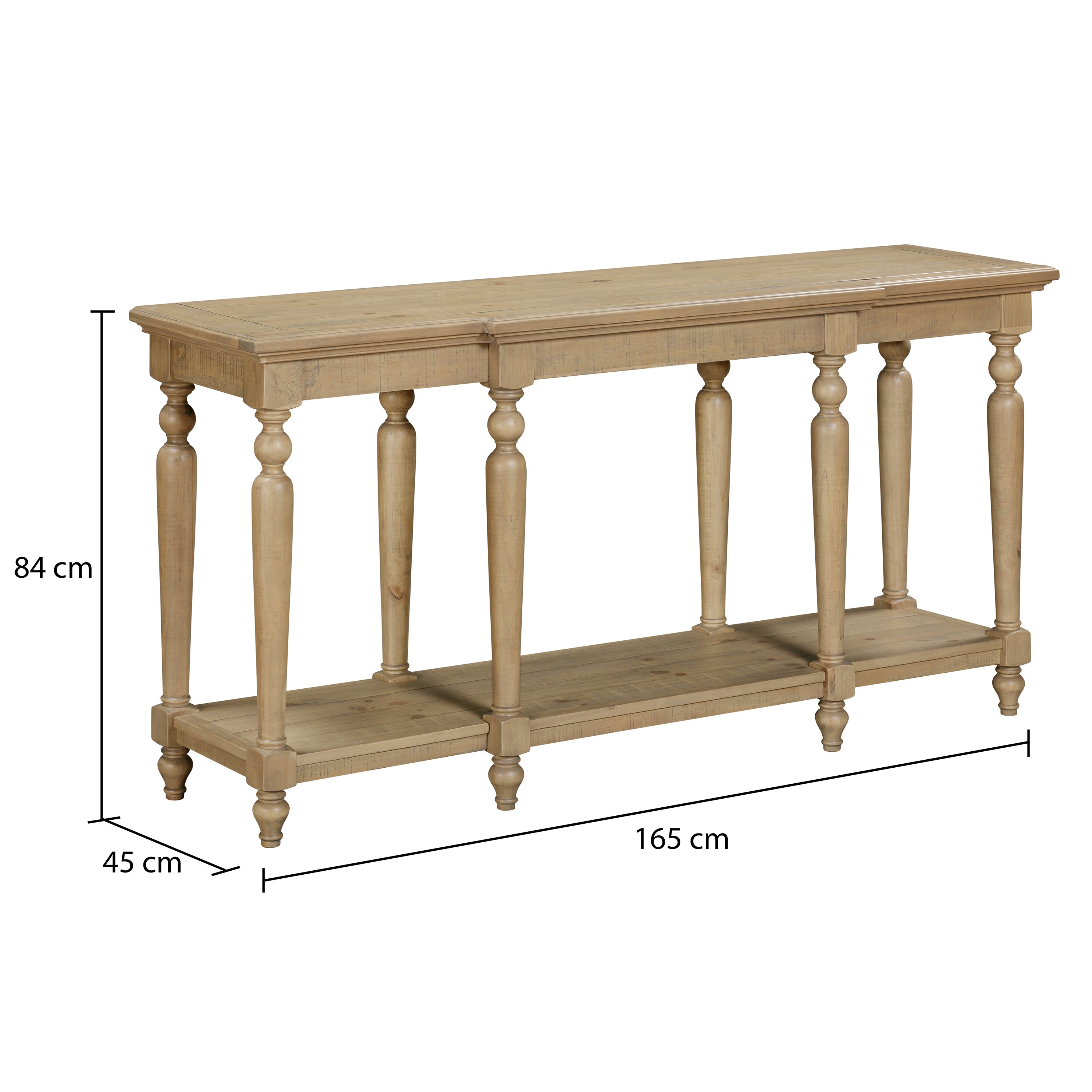 Chateau Rustic 165cm Console Table