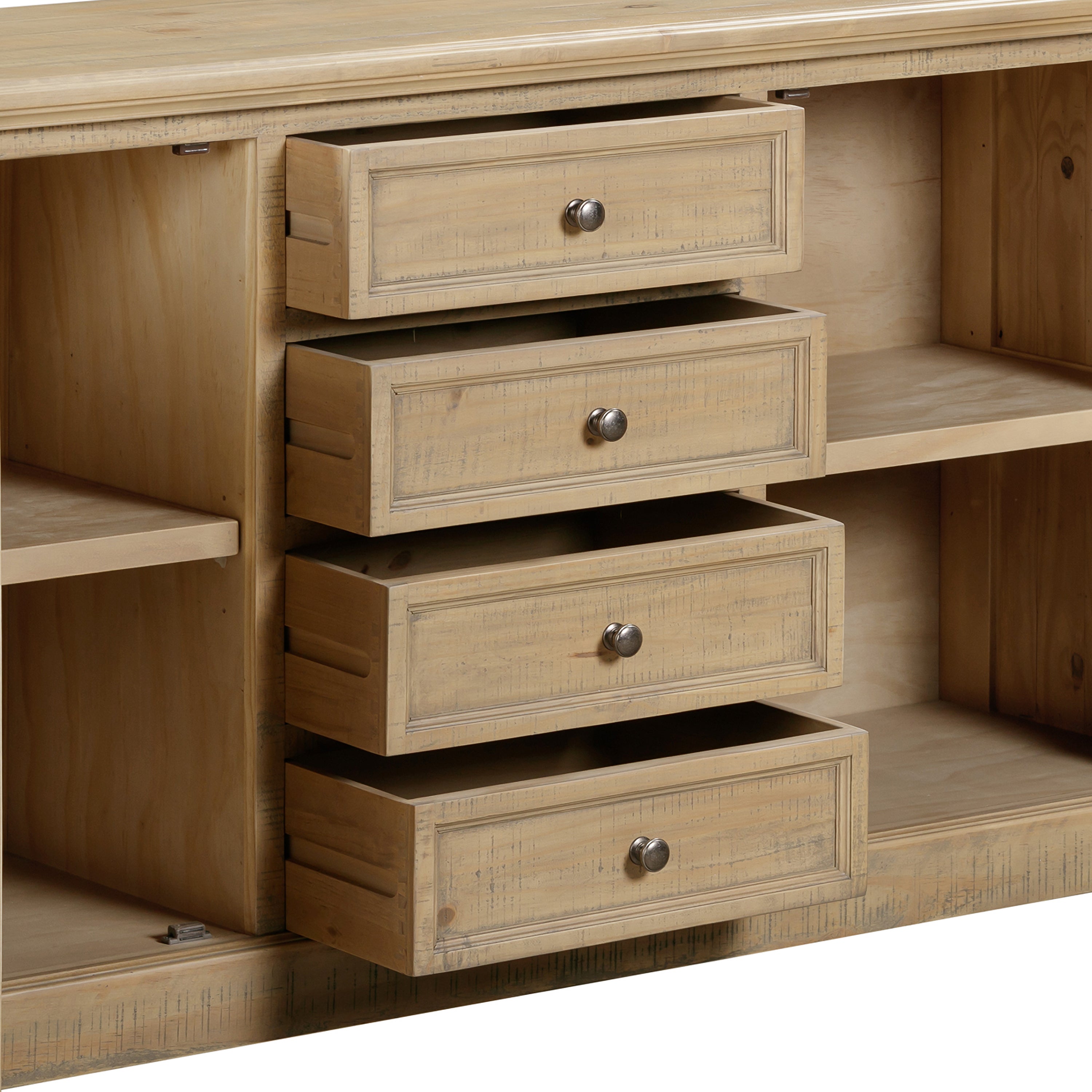 Chateau Rustic 2 Door 4 Drawer Sideboard
