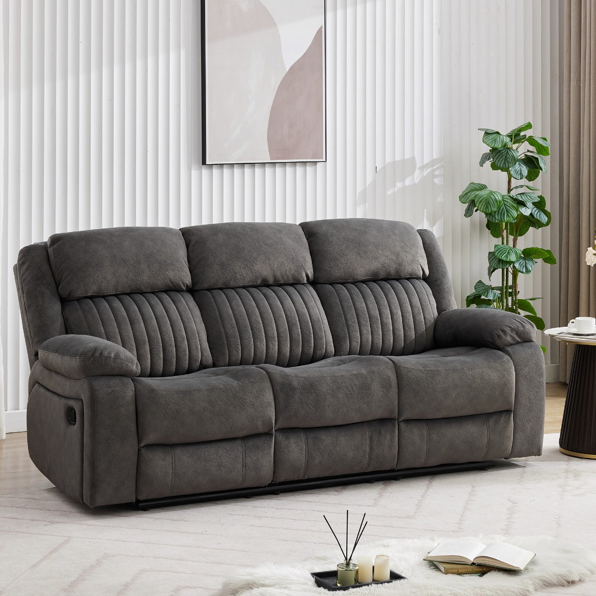Morgan 3 Seater Recliner Iron