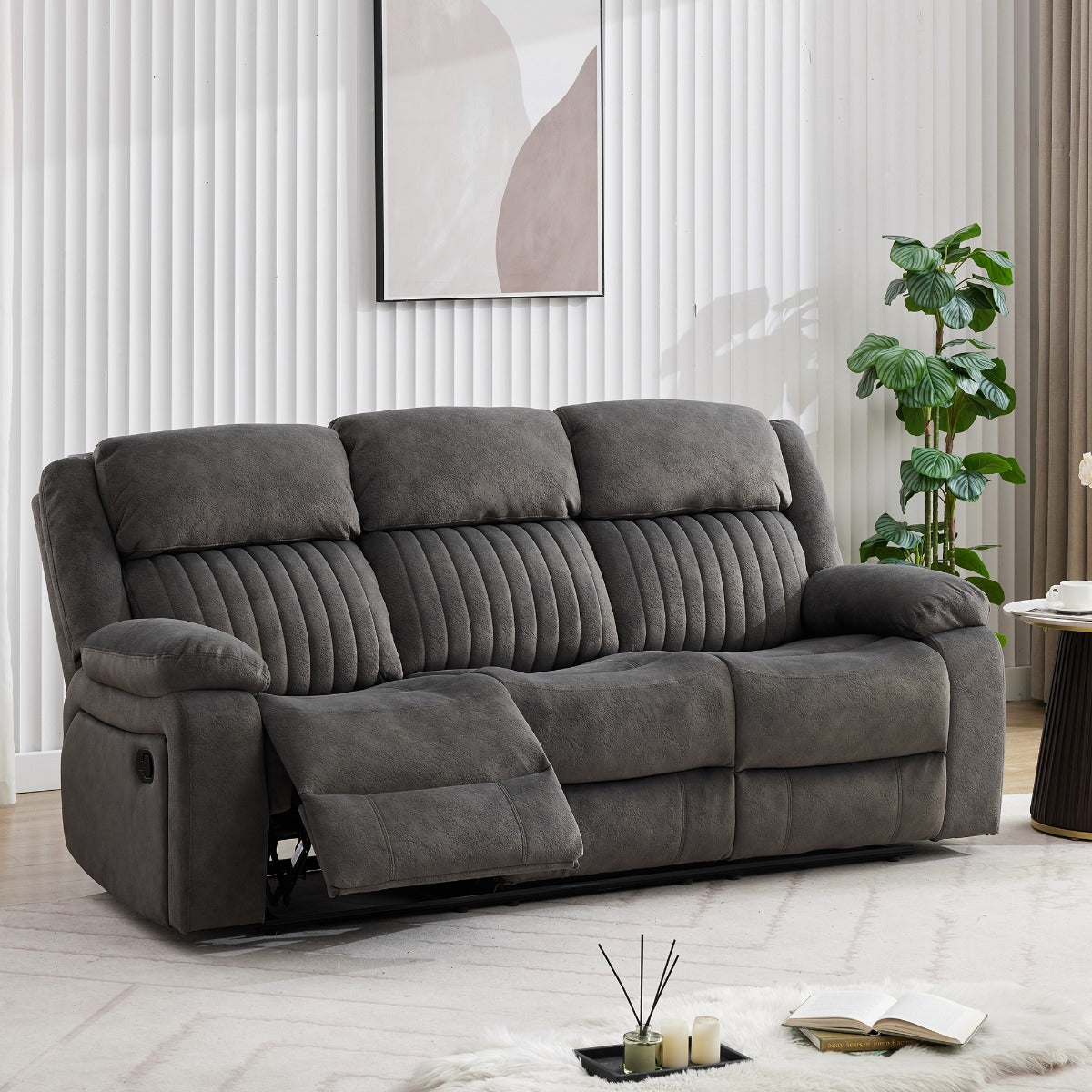 Morgan 3 Seater Recliner Iron