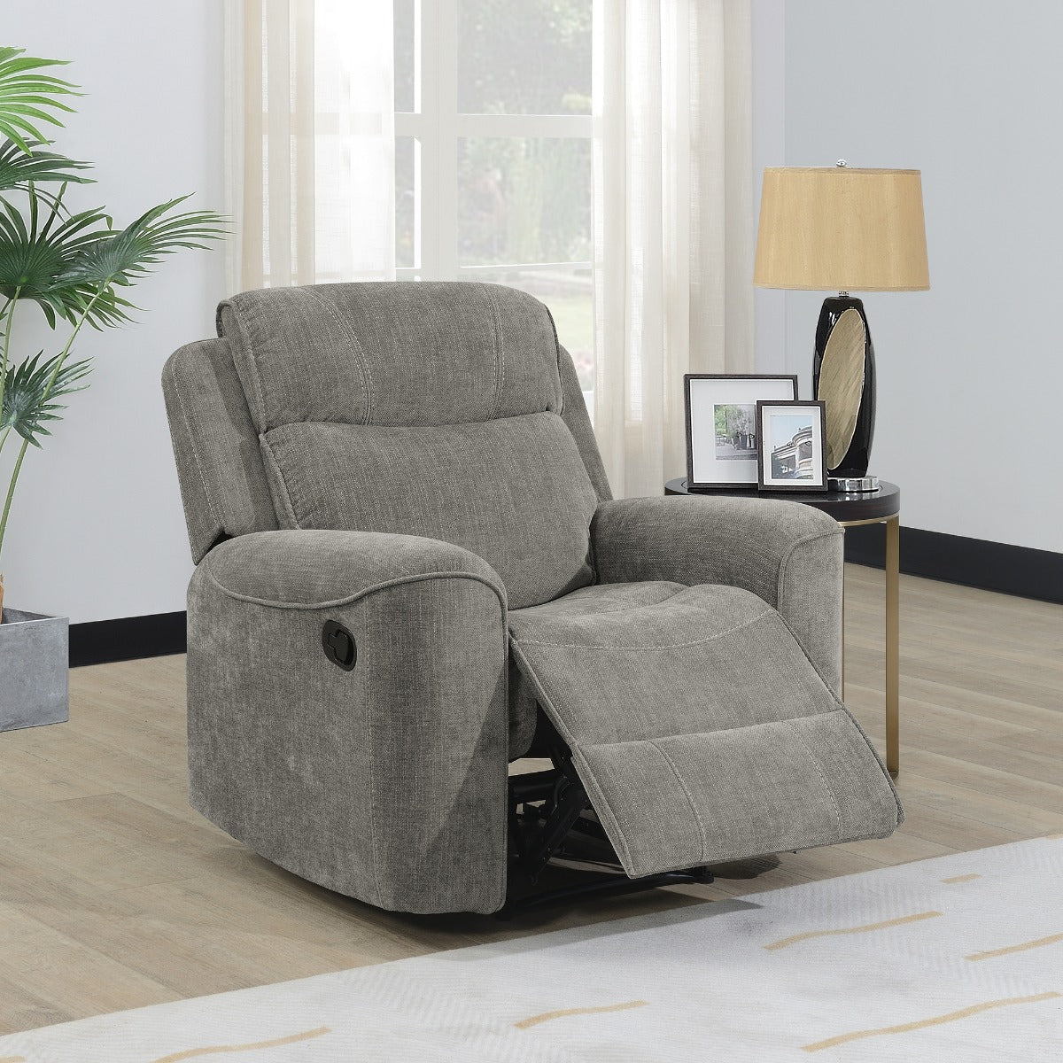 Sandhurst Chair Recliner Light Grey