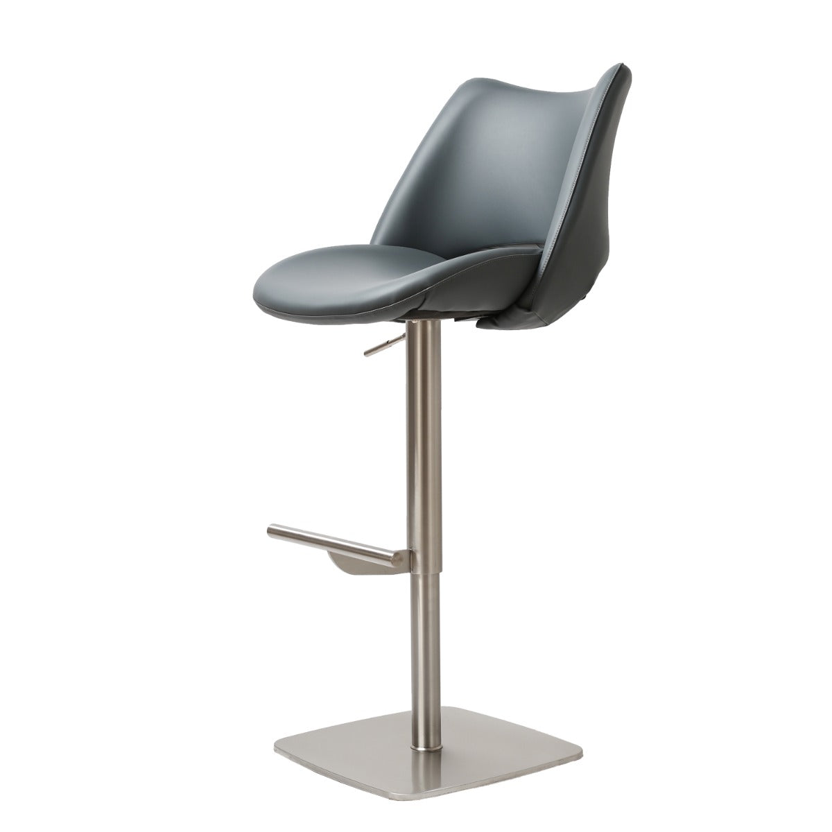 Contour Barstool S/Steel Slate Grey PU