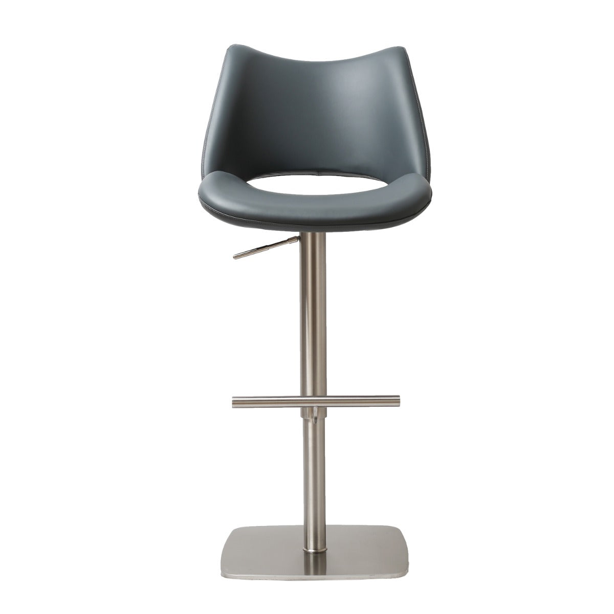Contour Barstool β Slate Grey PU with Gas-Lift Adjustment