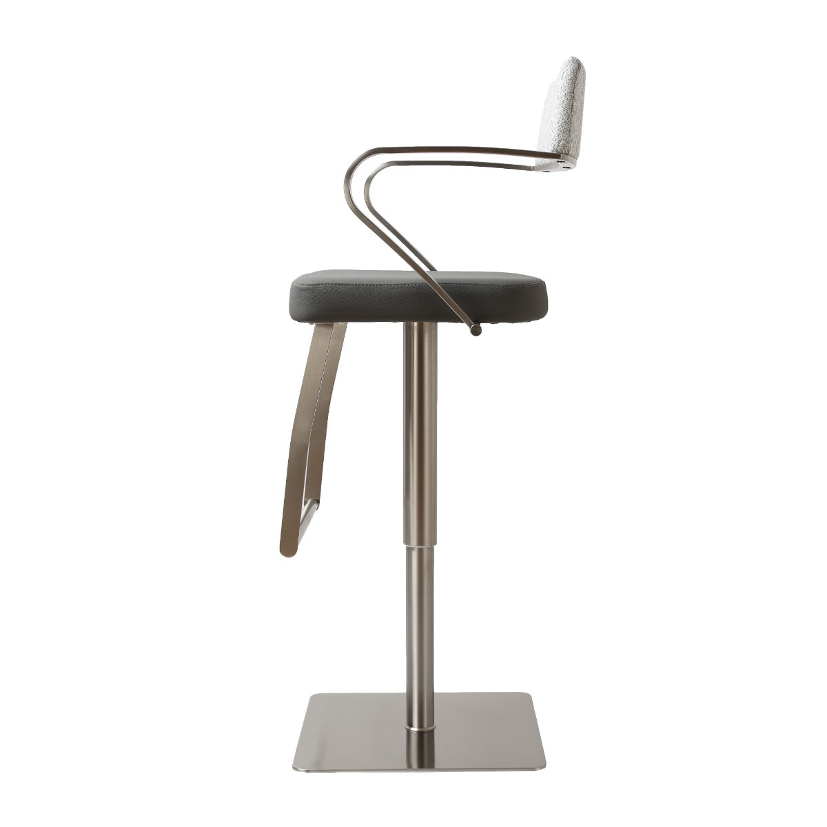Tempo Barstool S/Steel Smoke Grey Fusion