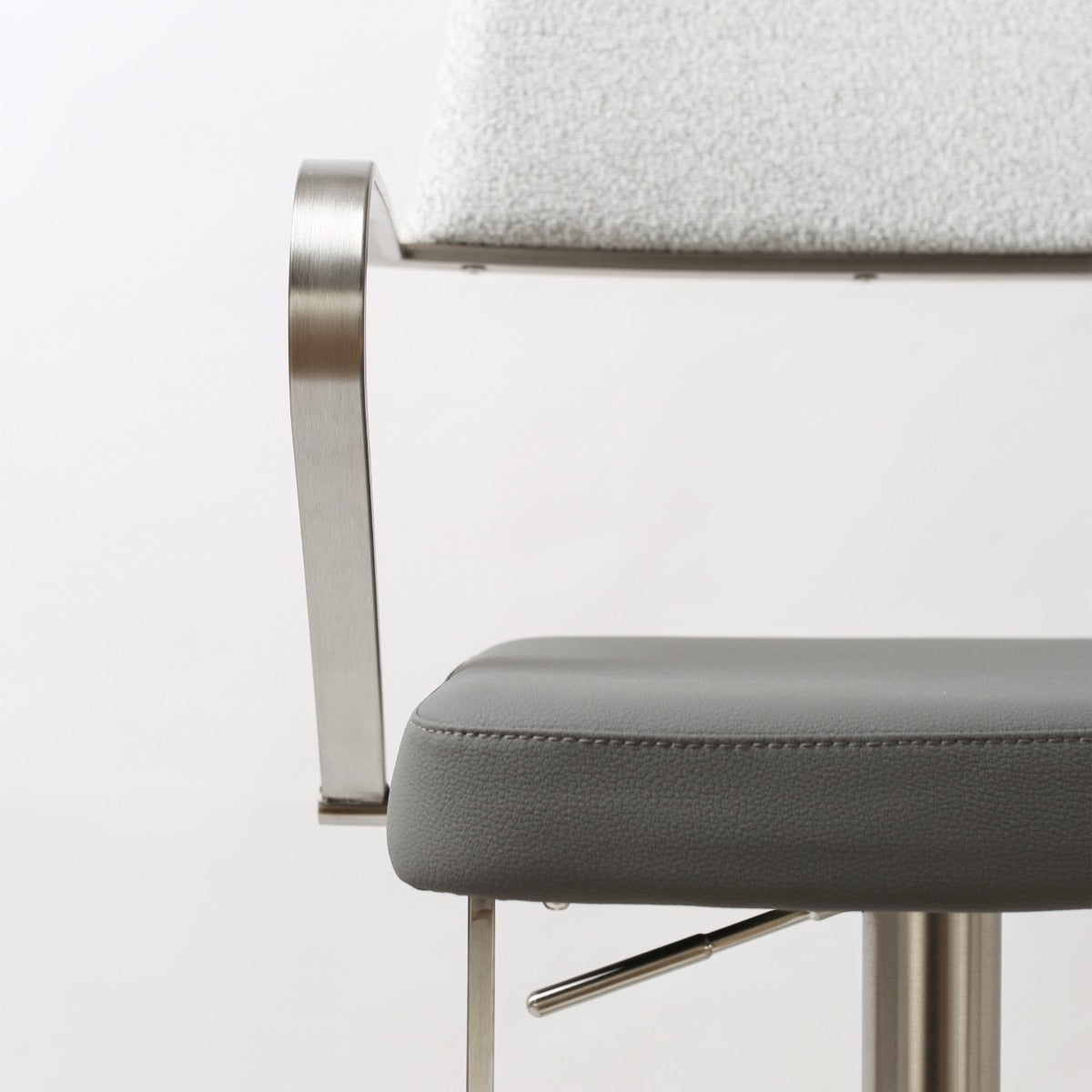 Tempo Barstool S/Steel Smoke Grey Fusion