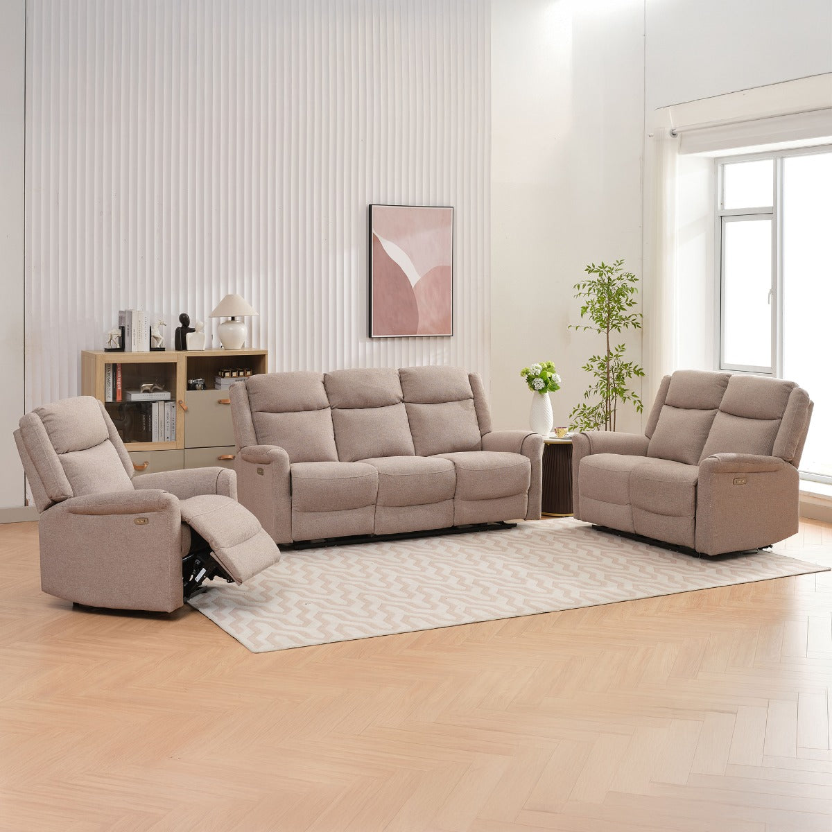 Lexus 3 Seater Electic Taupe