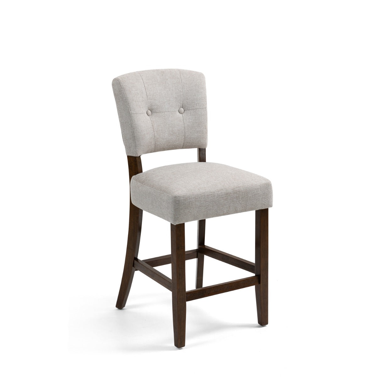 Oakridge Counter Stool - Beige Fabric Dark Oak