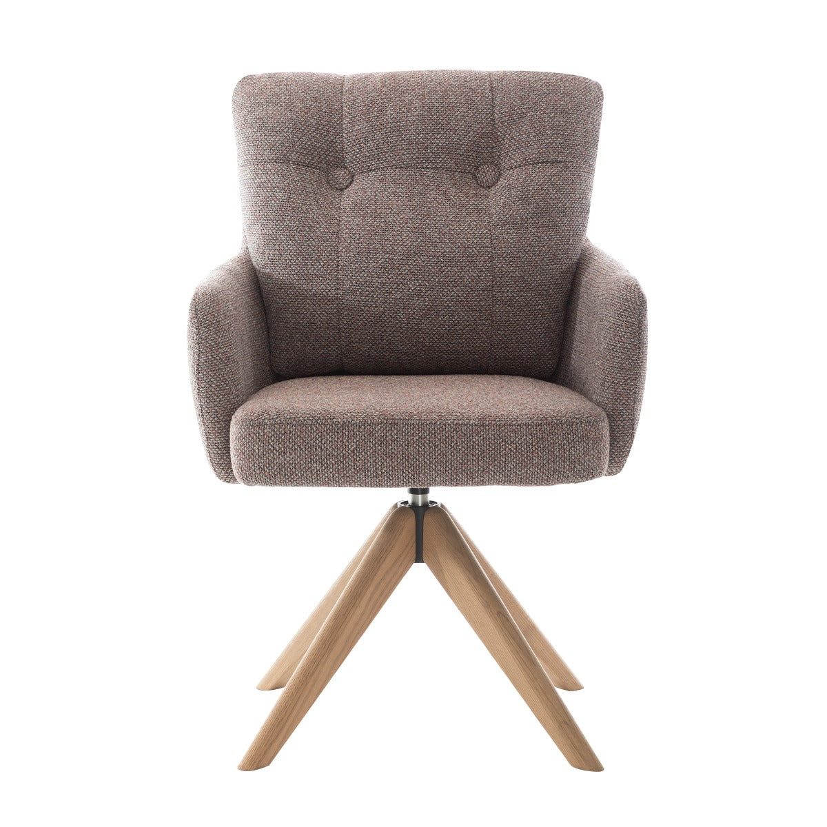 Cotswold Fabric Dining Chair Blush Granite