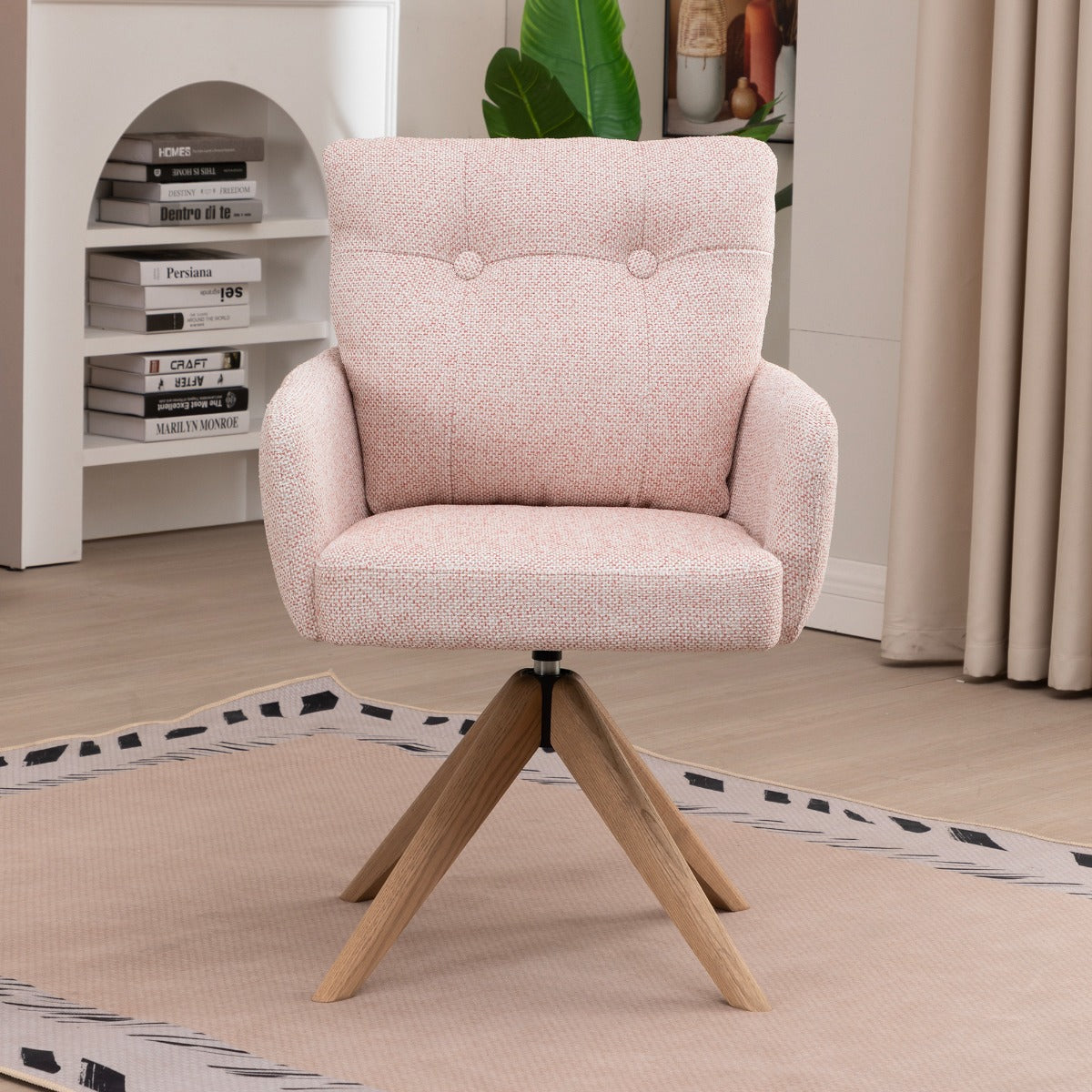 Cotswold Fabric Dining Chair Blush Pink