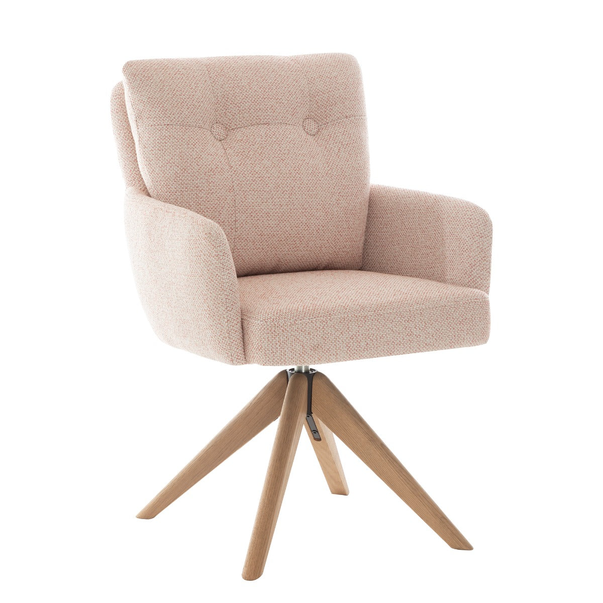Cotswold Fabric Dining Chair Blush Pink