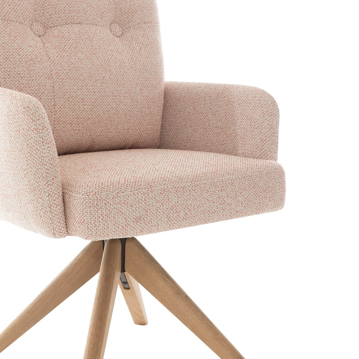 Cotswold Fabric Dining Chair Blush Pink