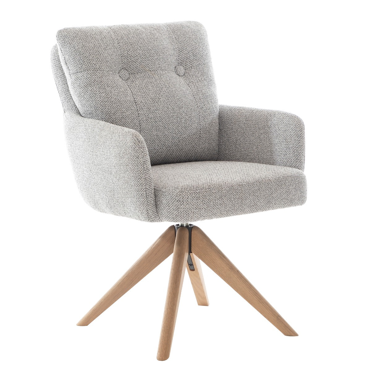 Cotswold Fabric Dining Chair Silver Grey