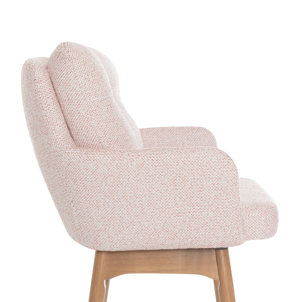 Cotswold Fabric Counter Stool Blush Pink
