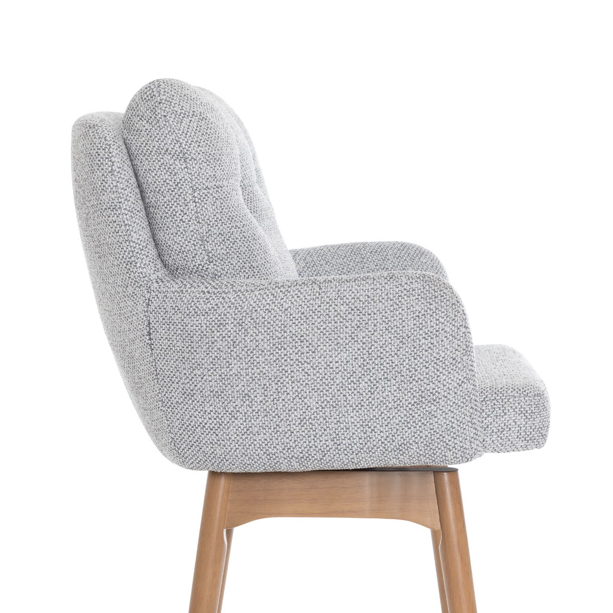 Cotswold Fabric Counter Stool Silver Grey