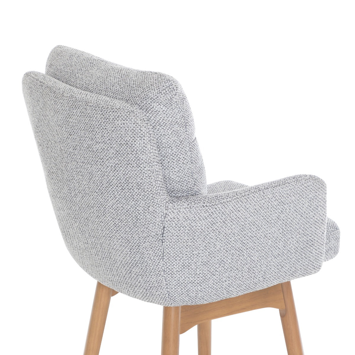 Cotswold Fabric Counter Stool Silver Grey