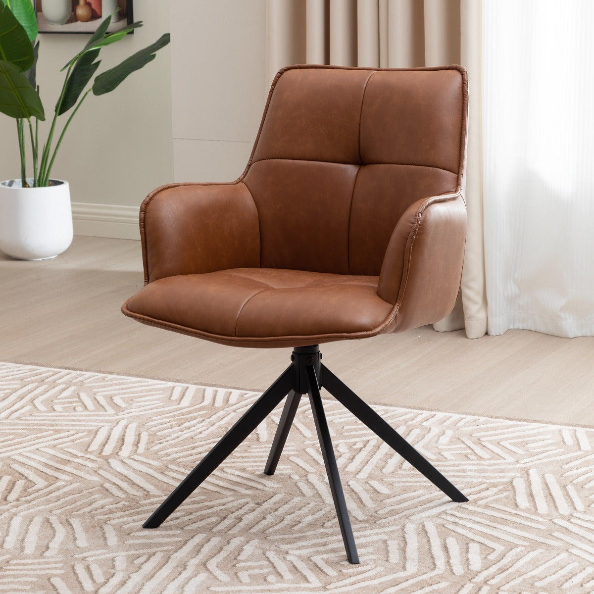 Jacob Dining Chair Tan PU