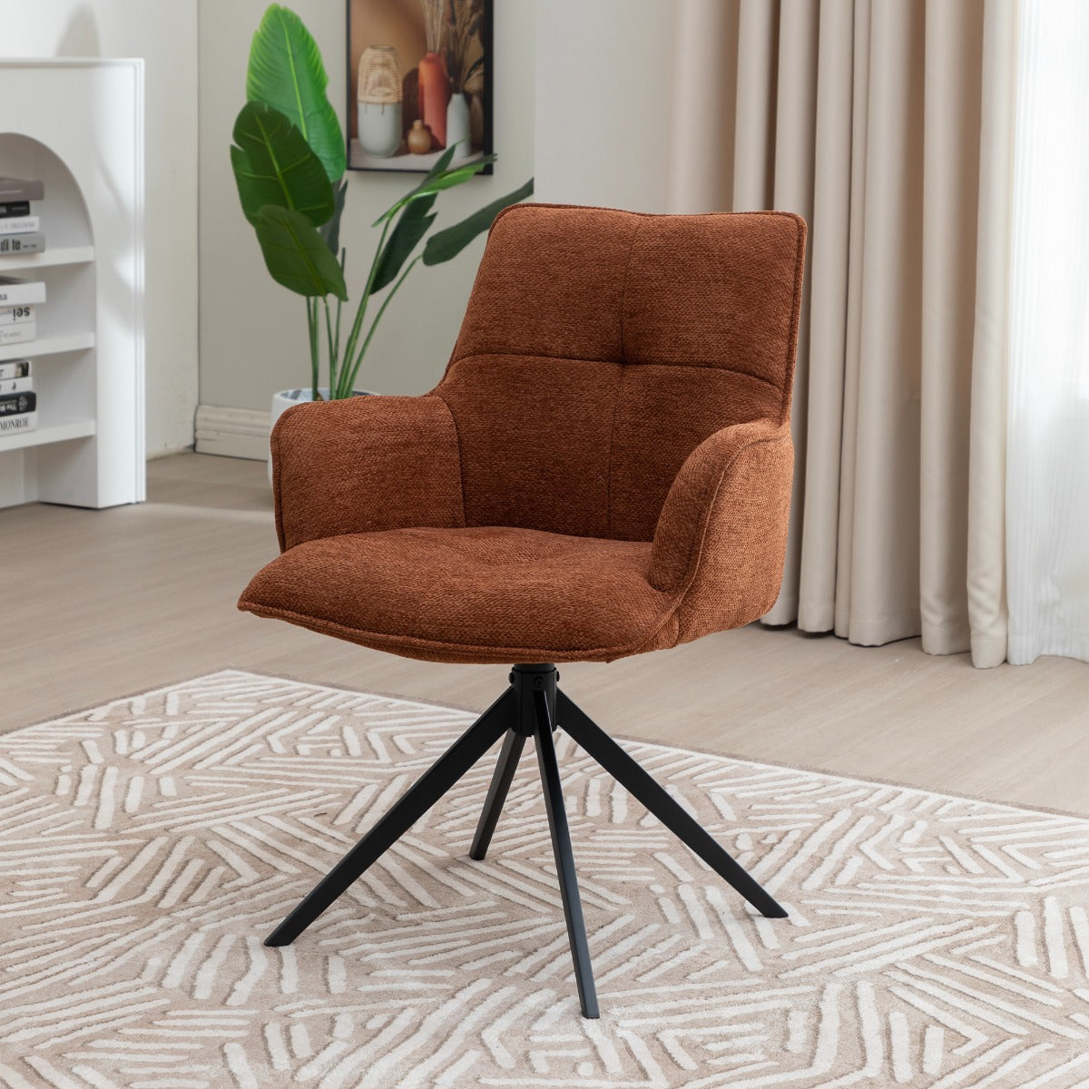 Jacob Dining Chair Tan Fabric
