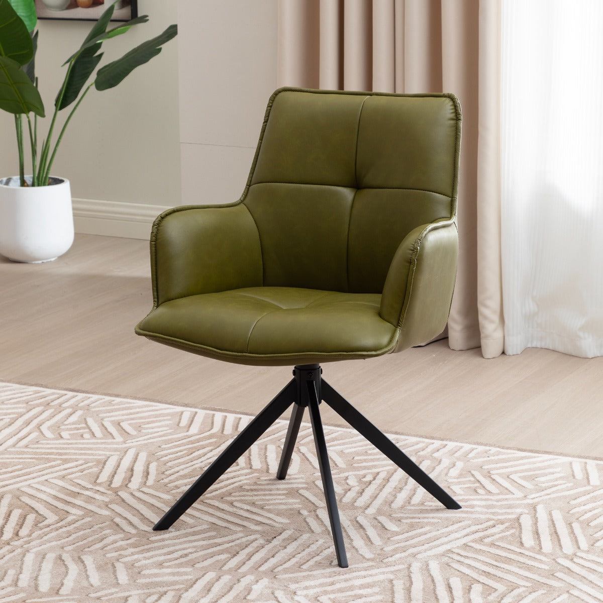 Jacob Dining Chair Green PU