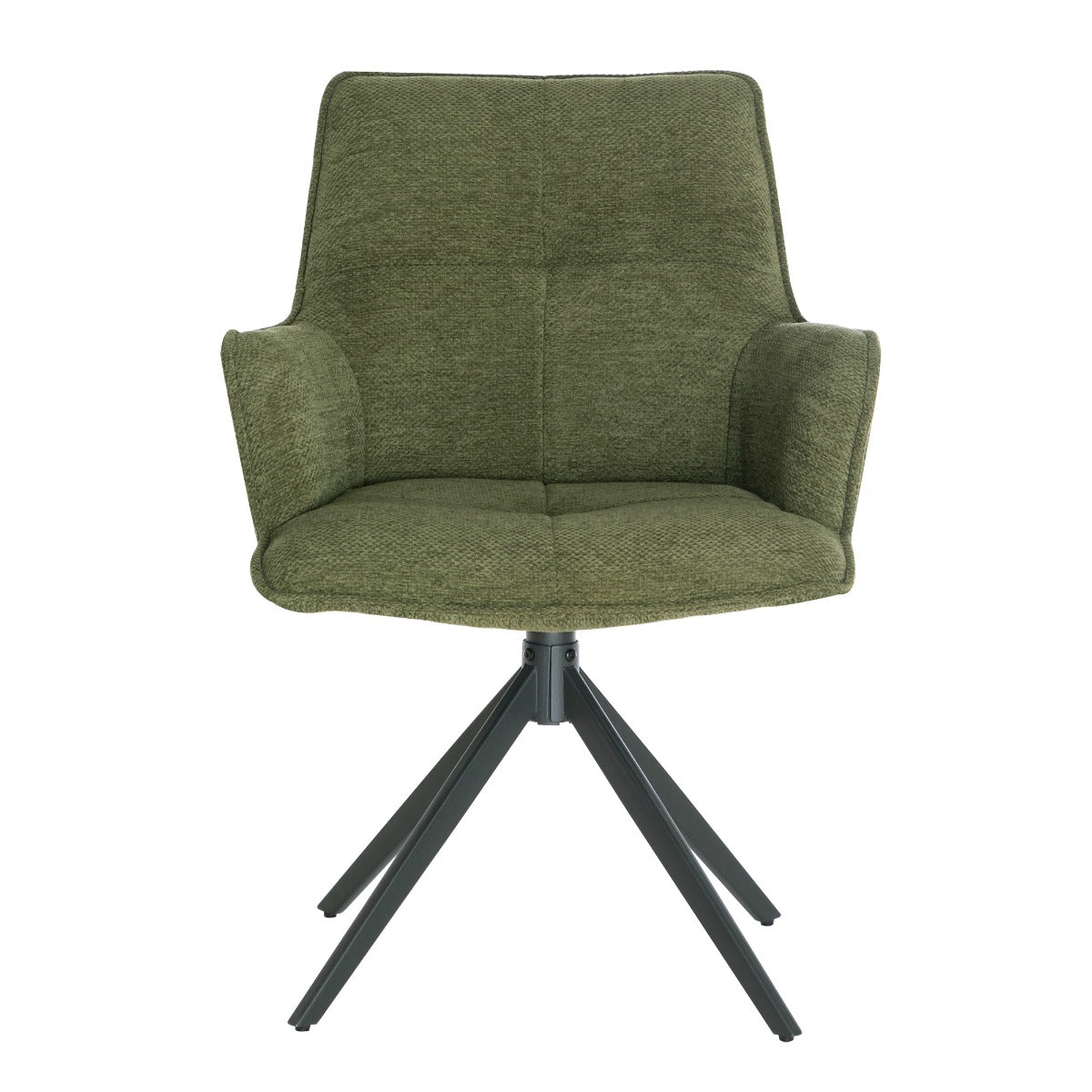 Jacob Dining Chair Green Fabric