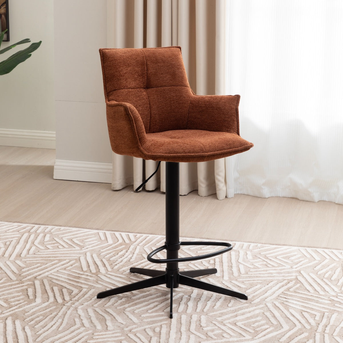 Jacob Bar Stool Tan Fabric