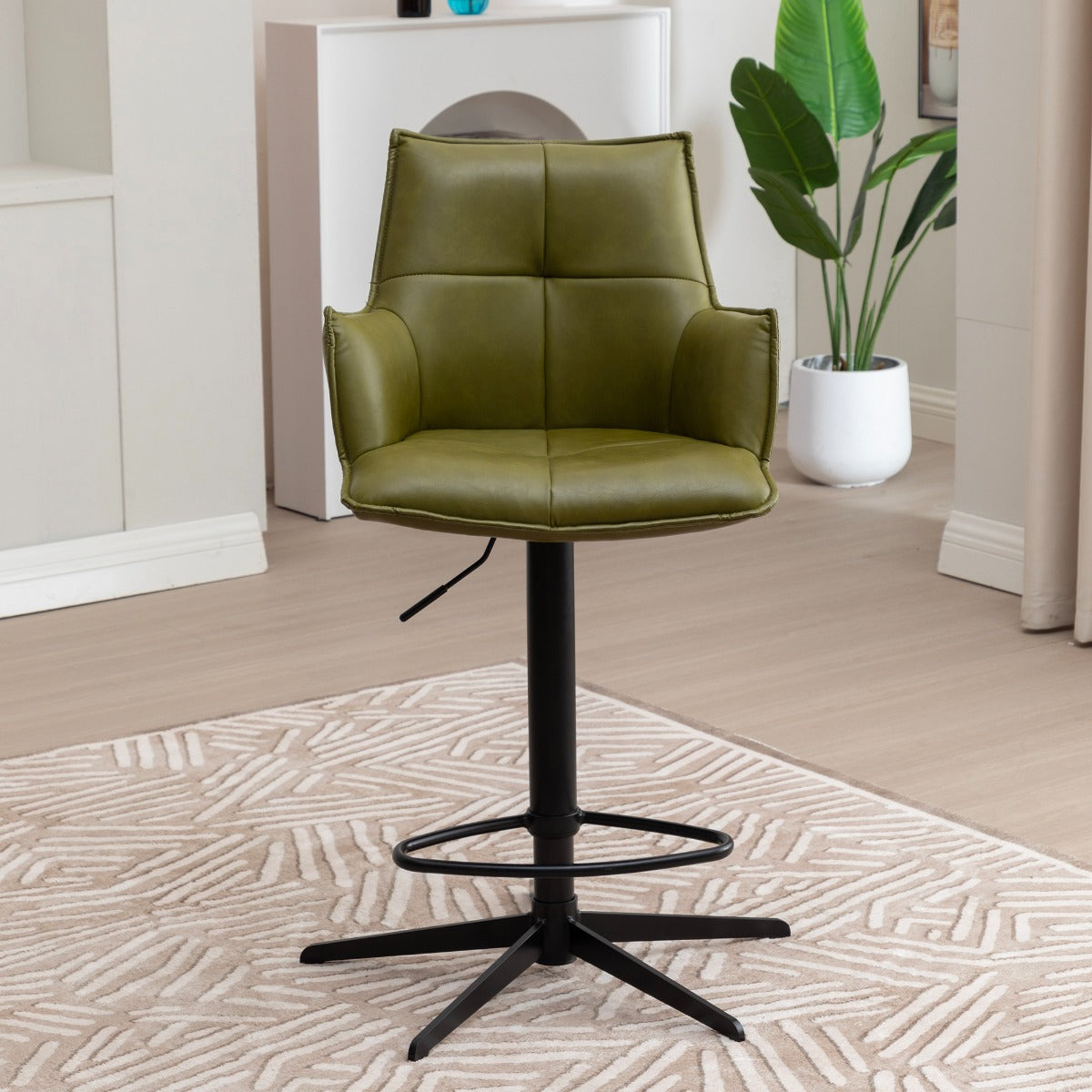 Jacob Bar Stool Green PU
