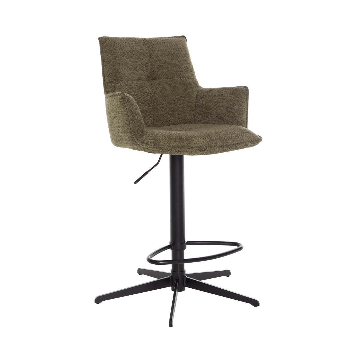 Jacob Bar Stool Green Fabric