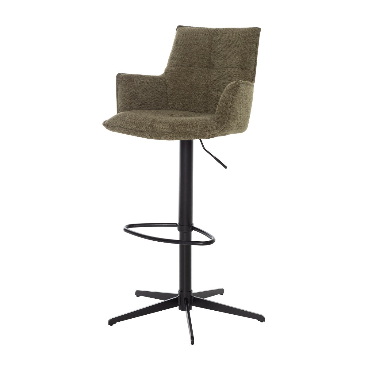 Jacob Bar Stool Green Fabric