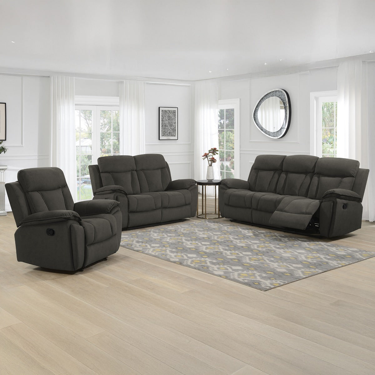 Kensington 3+1+1 Suite Chocolate