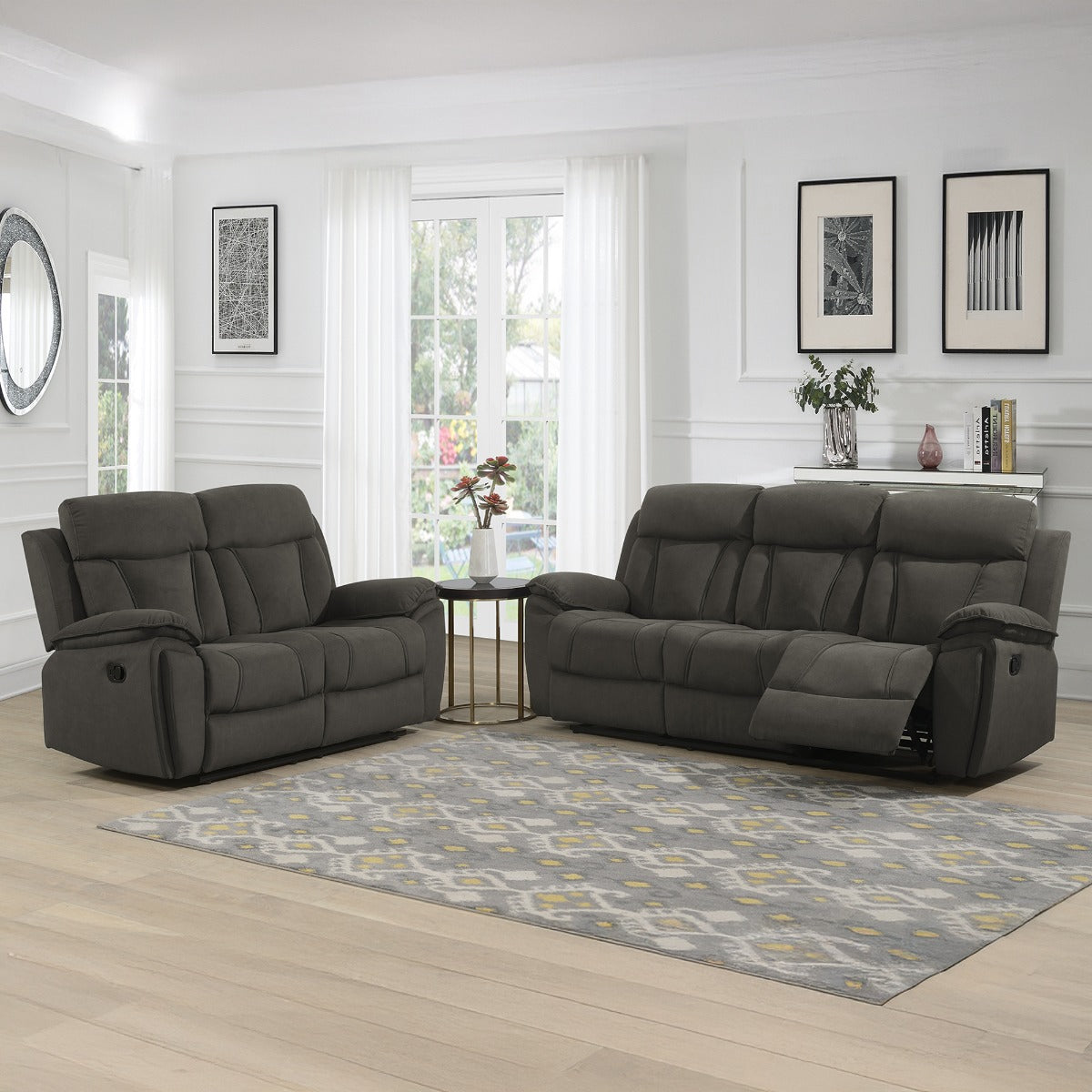 Kensington 3+2 Suite Chocolate