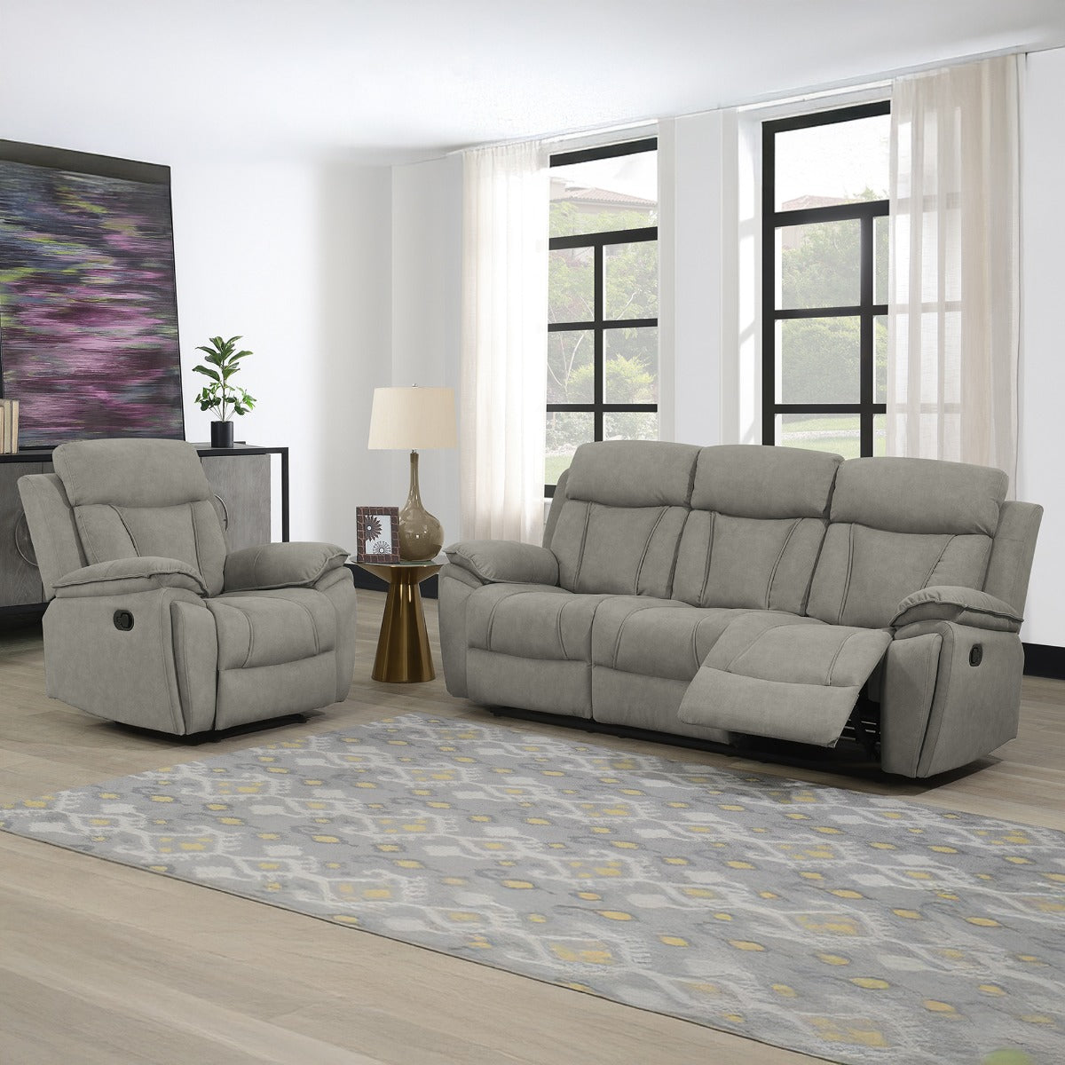 Kensington 3+1+1 Suite Grey