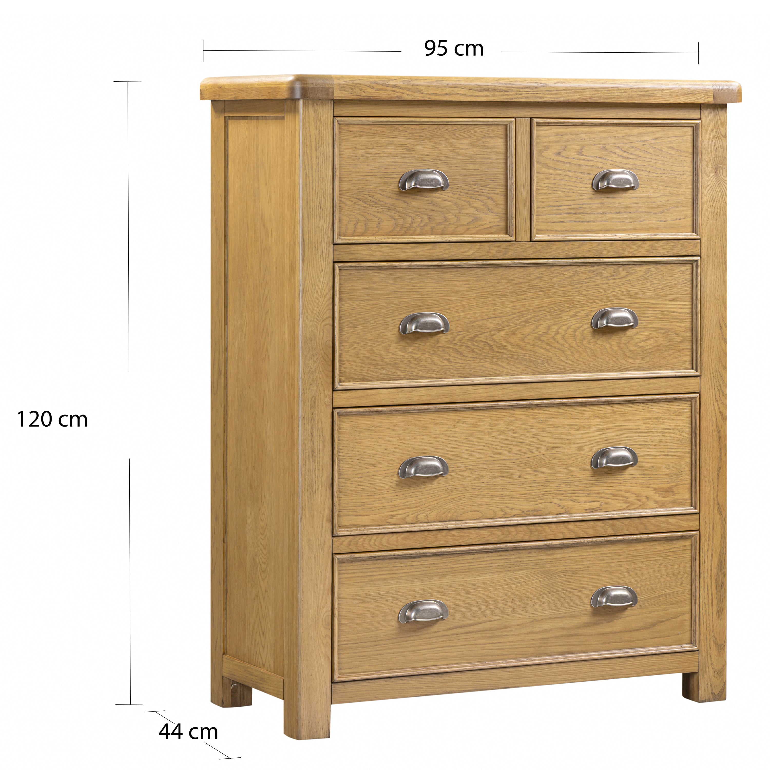 Dorchester Oak 2 over 3 Chest