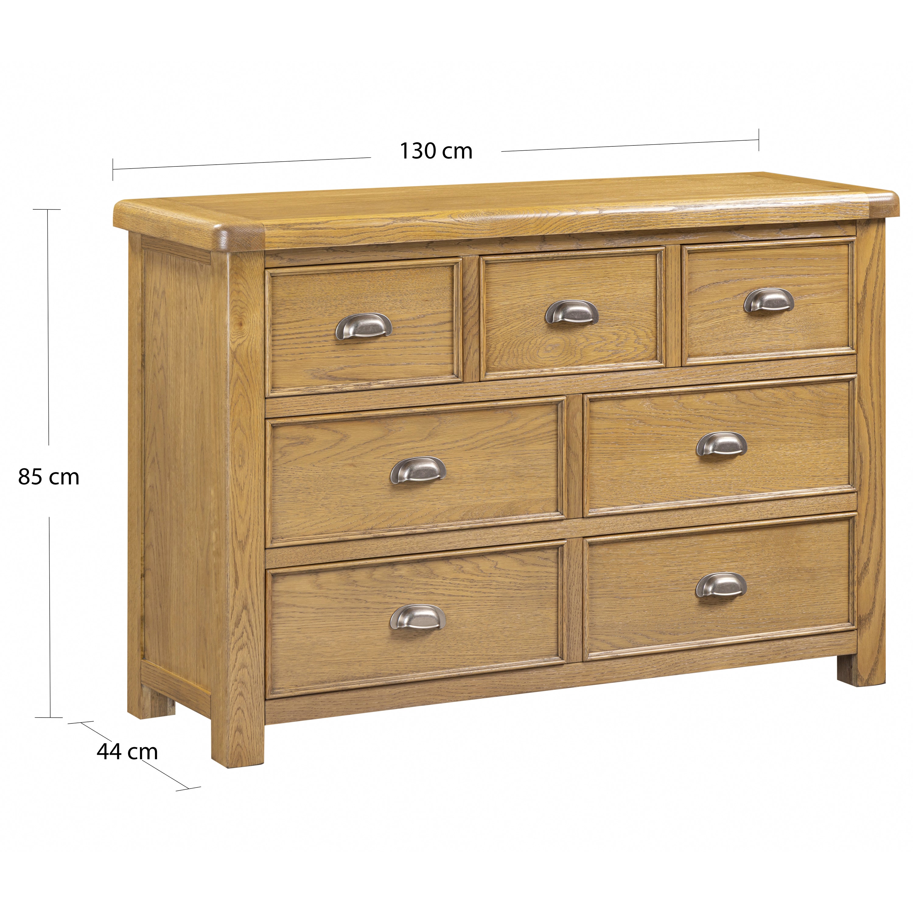 Dorchester Oak 3 over 4 chest