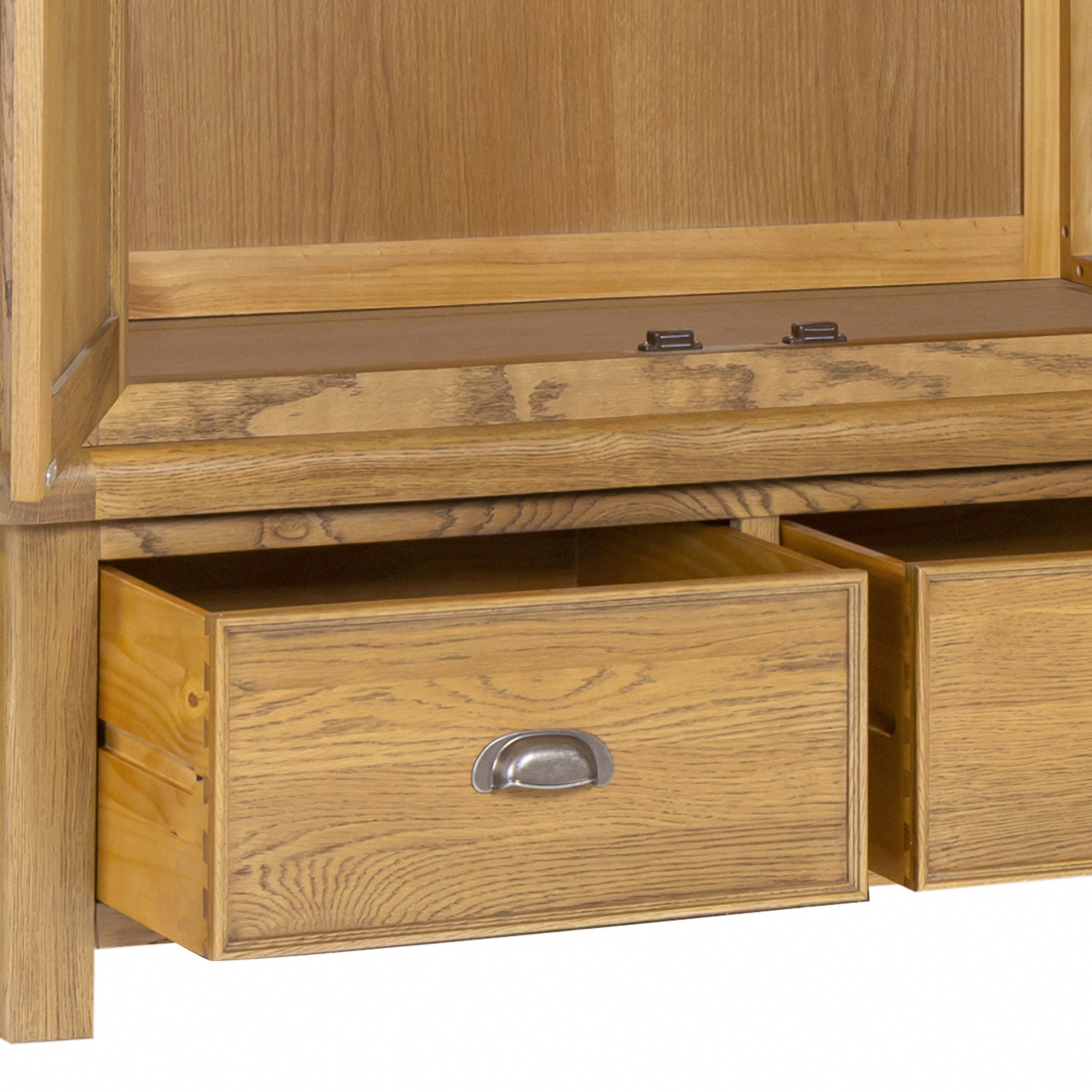 Dorchester Oak Double Robe with 2 Drawer