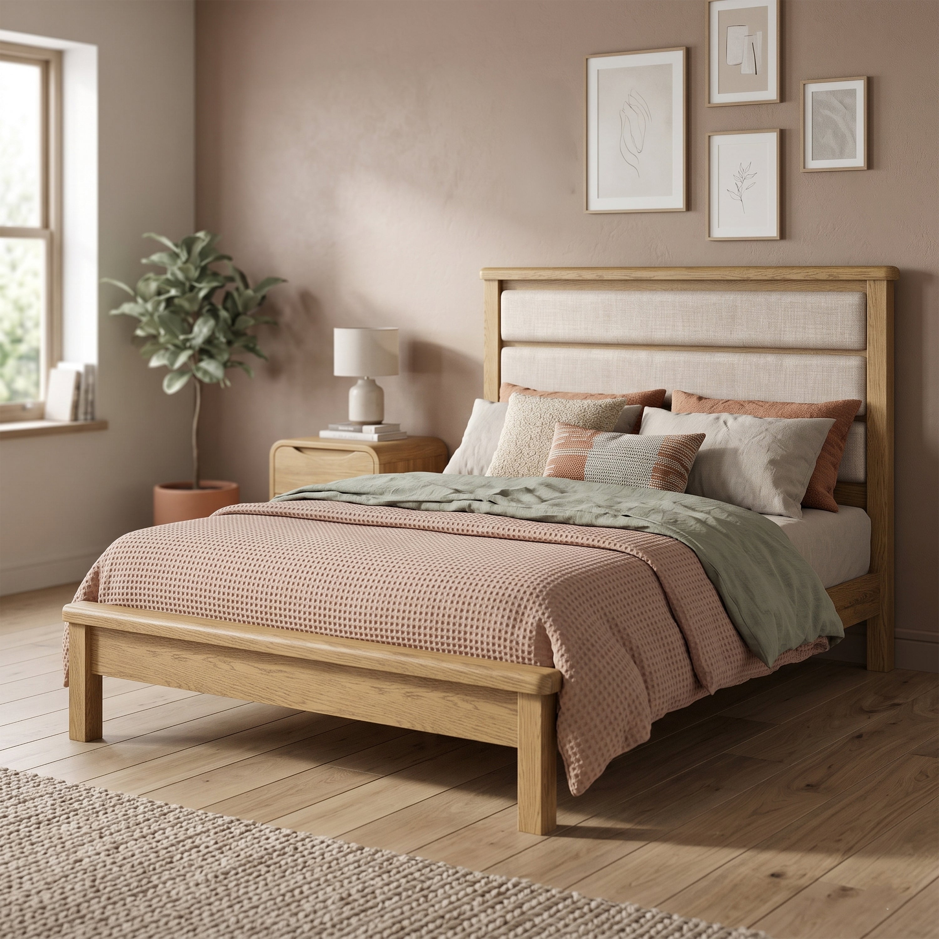 Dorchester Oak 5' Low End Bed