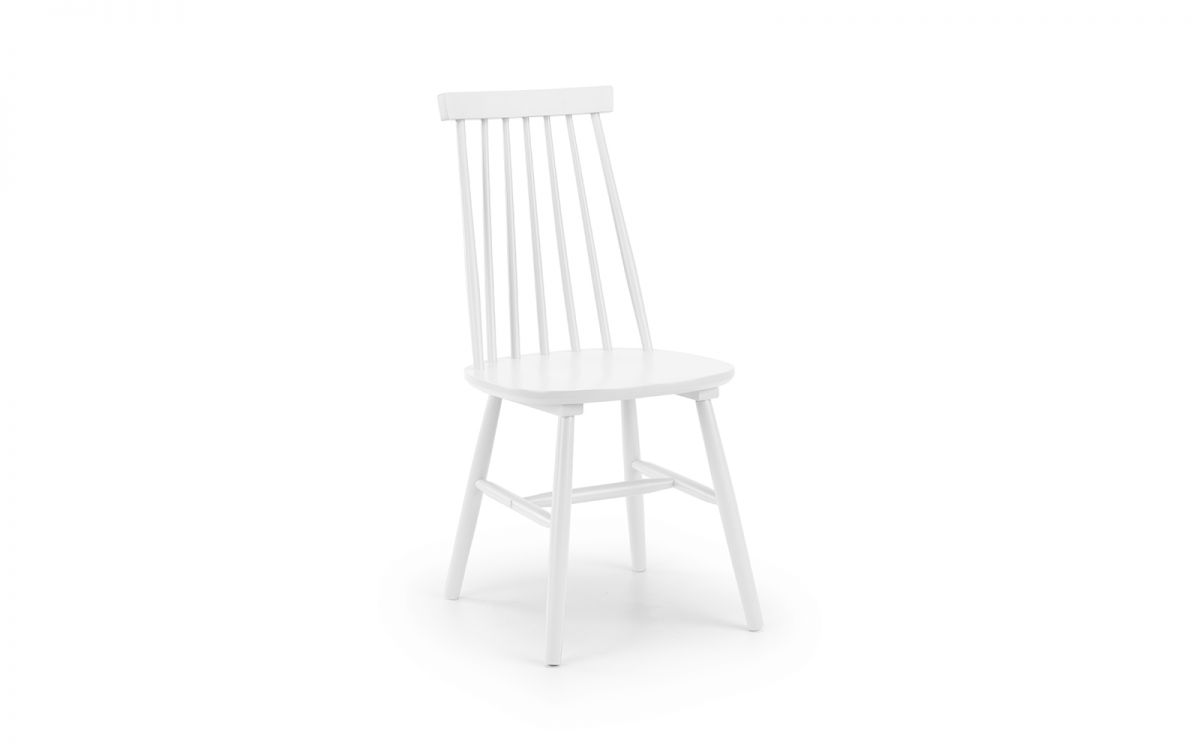 Alassio Spindle Back Dining Chair - White | Classic Elegance for Your Dining Space (Free Nationwide Delivery in 3-5 Weeks)