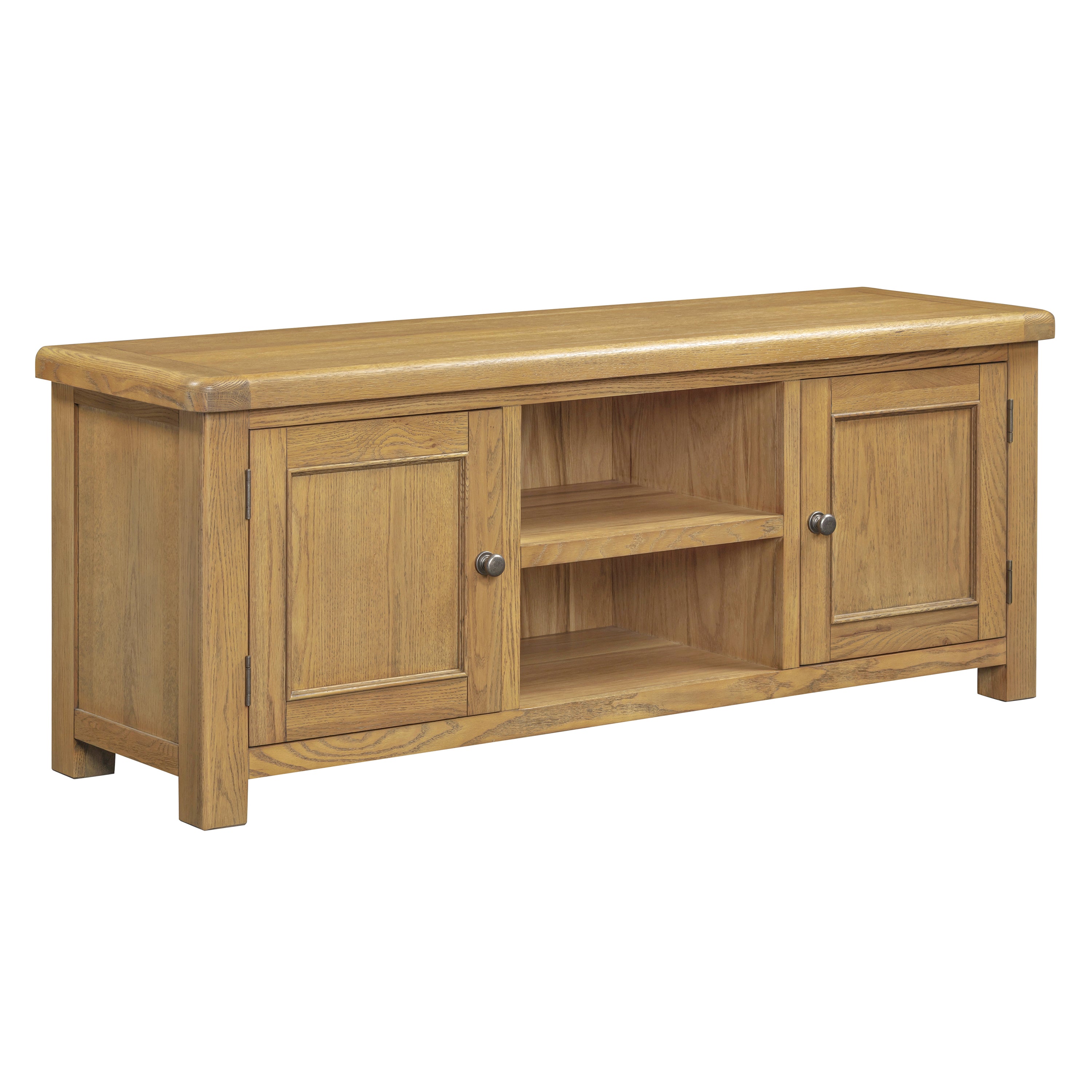 Dorchester Oak Large TV Unit with 2 drawers