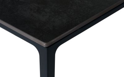 Miami Rectangular Stone Top Dining Table - Slate Grey | Luxury Dining Furniture