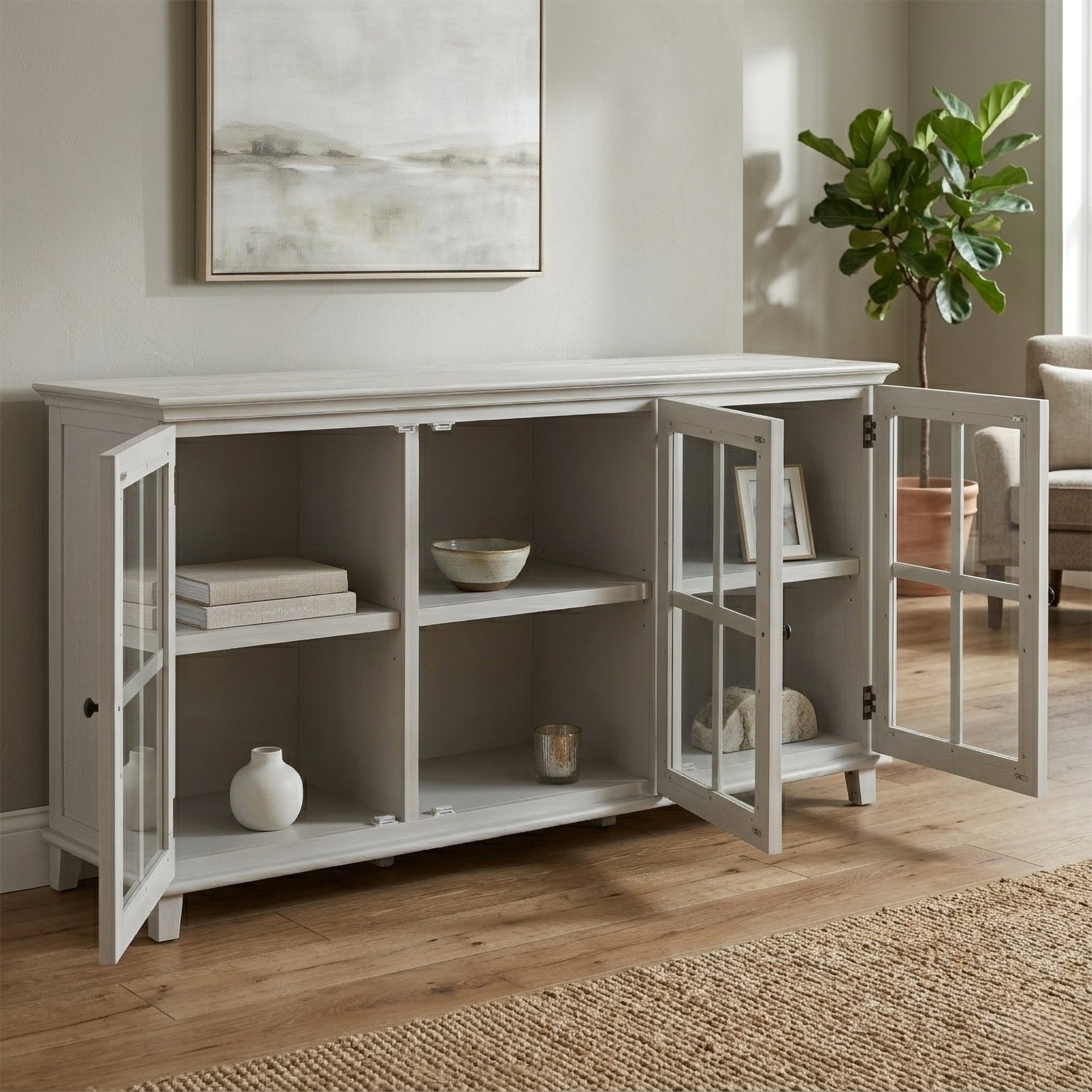 Toulouse 4 Door Curved Sideboard