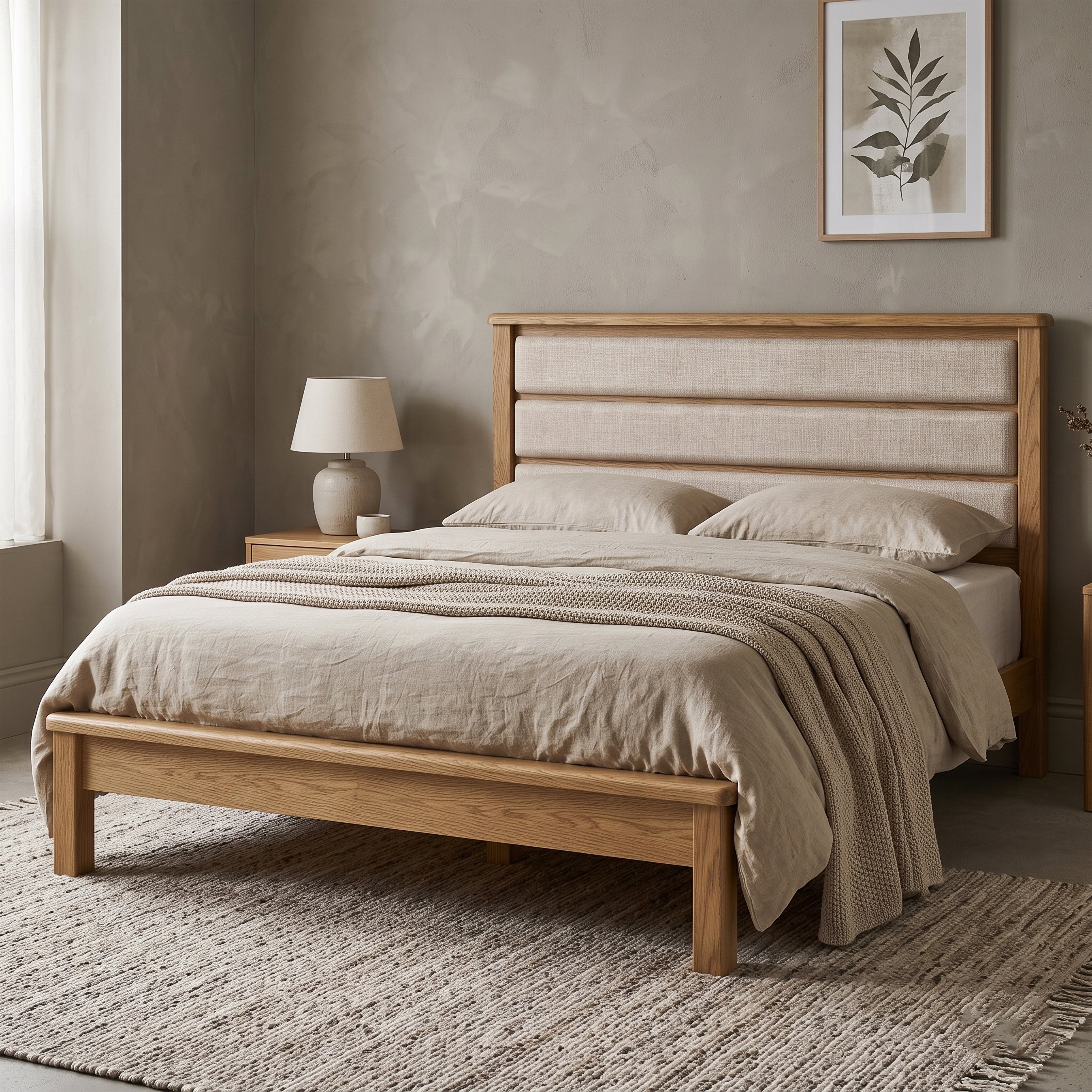 Dorchester Oak 6' Low End Bed