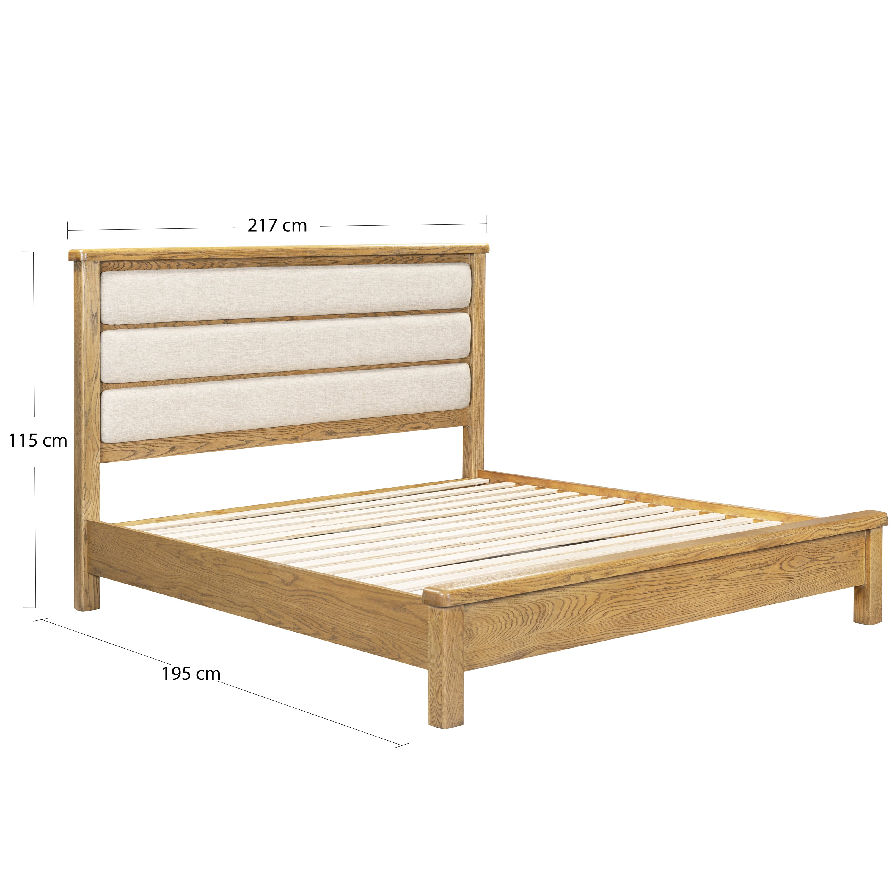 Dorchester Oak 6' Low End Bed
