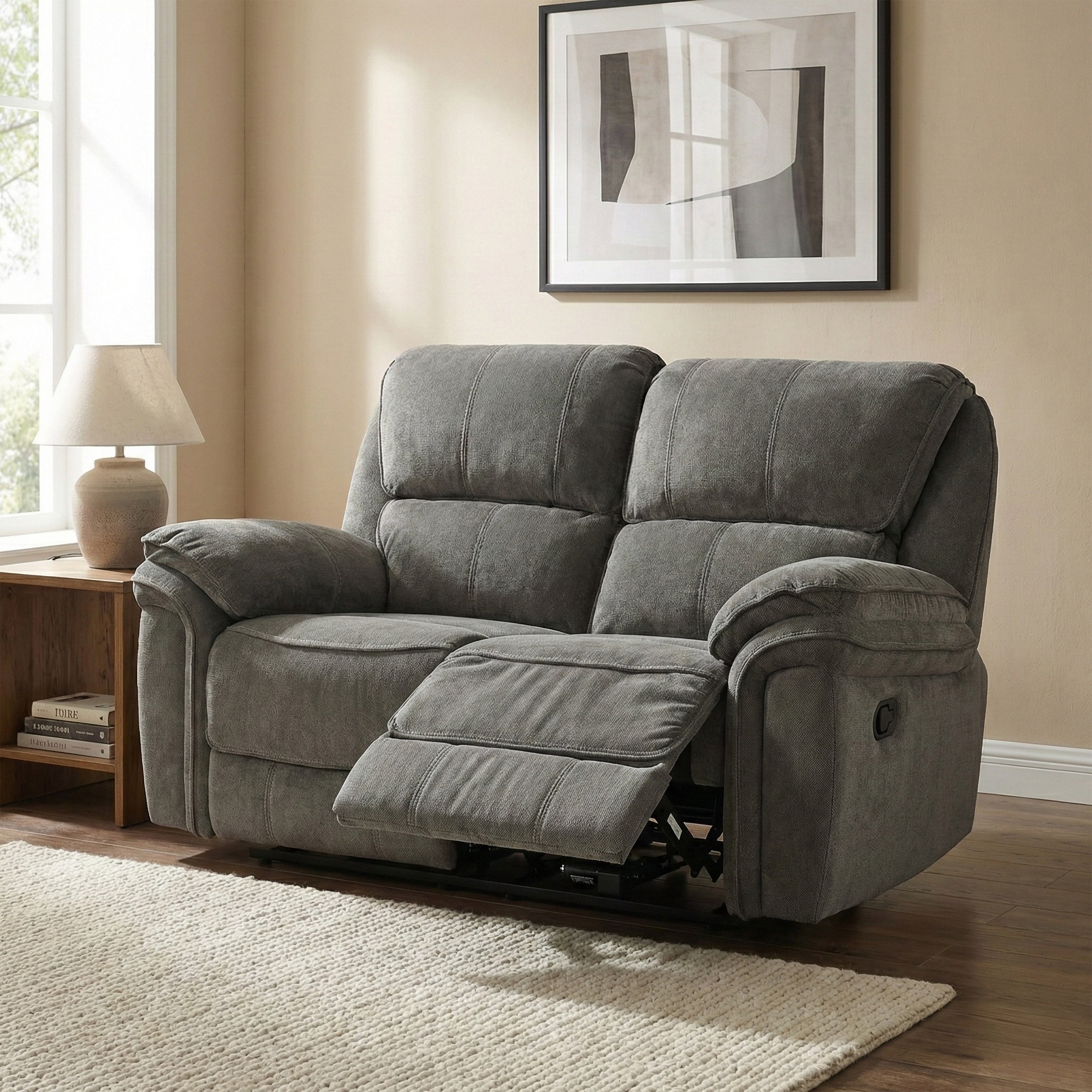 Westbury 2 Seater Manual Recliner Stone
