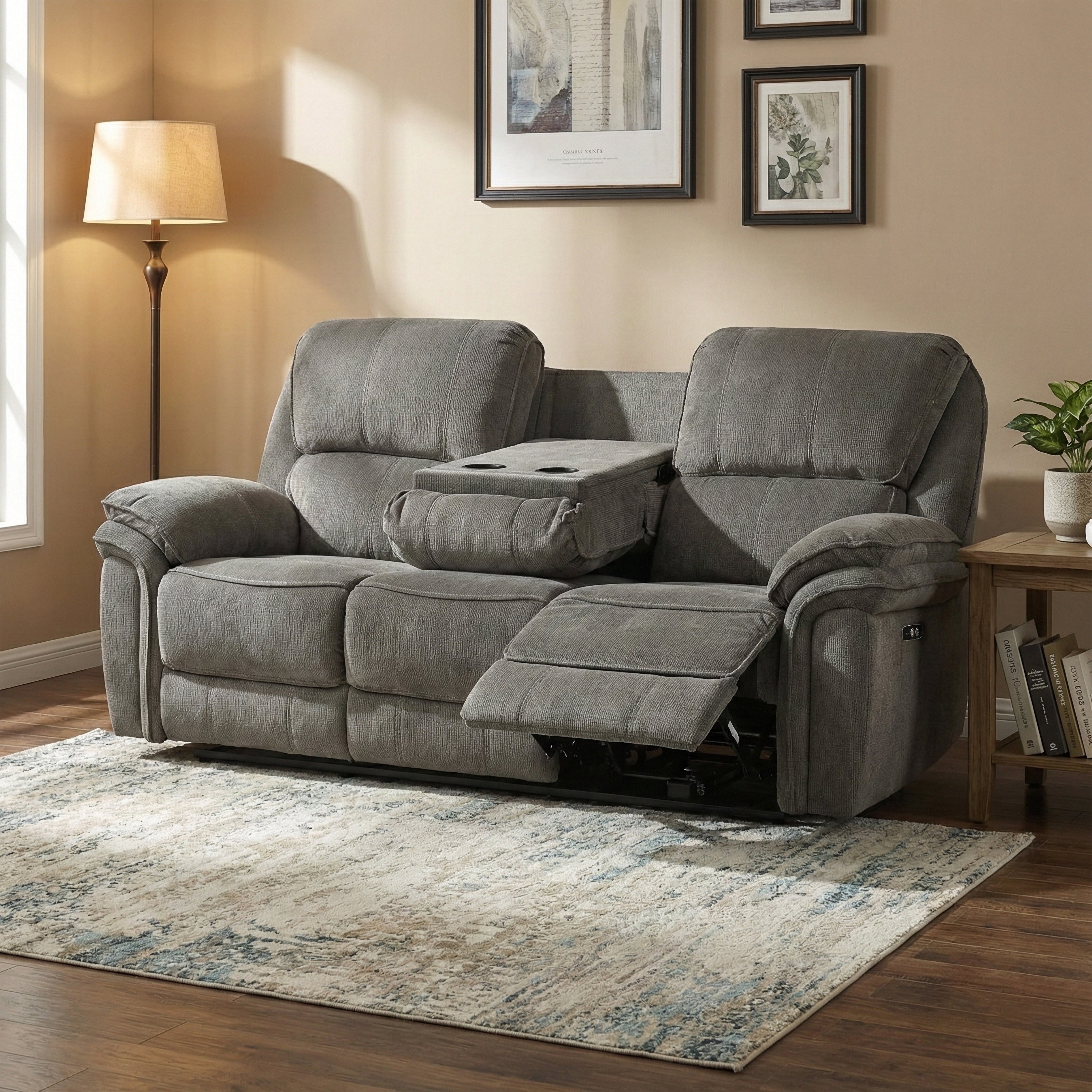 Westbury 3 Seater Electric Recliner Stone