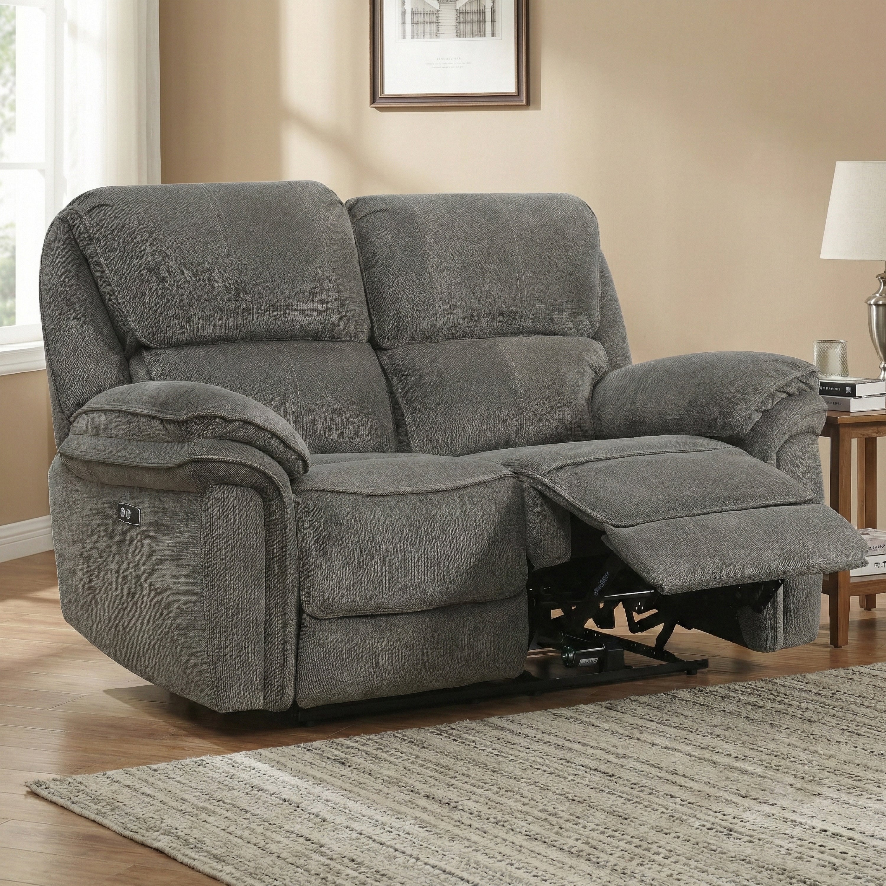 Westbury 2 Seater Electric Recliner Stone