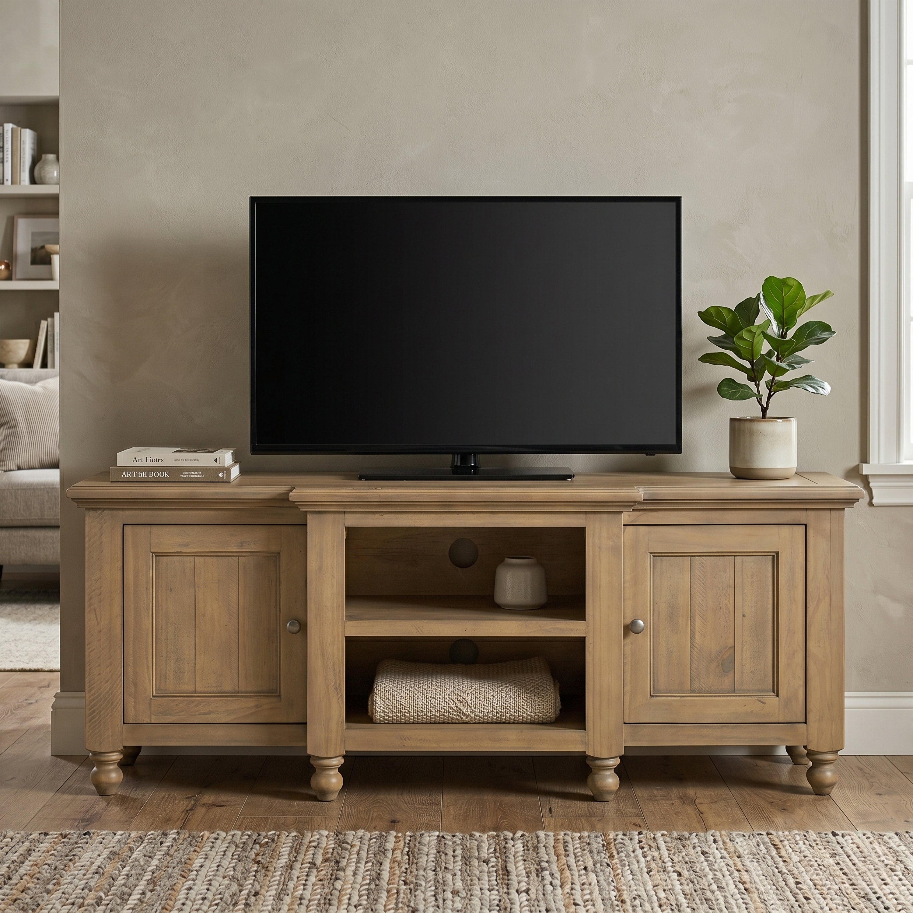 Chateau Rustic Large TV Unit 2 Door