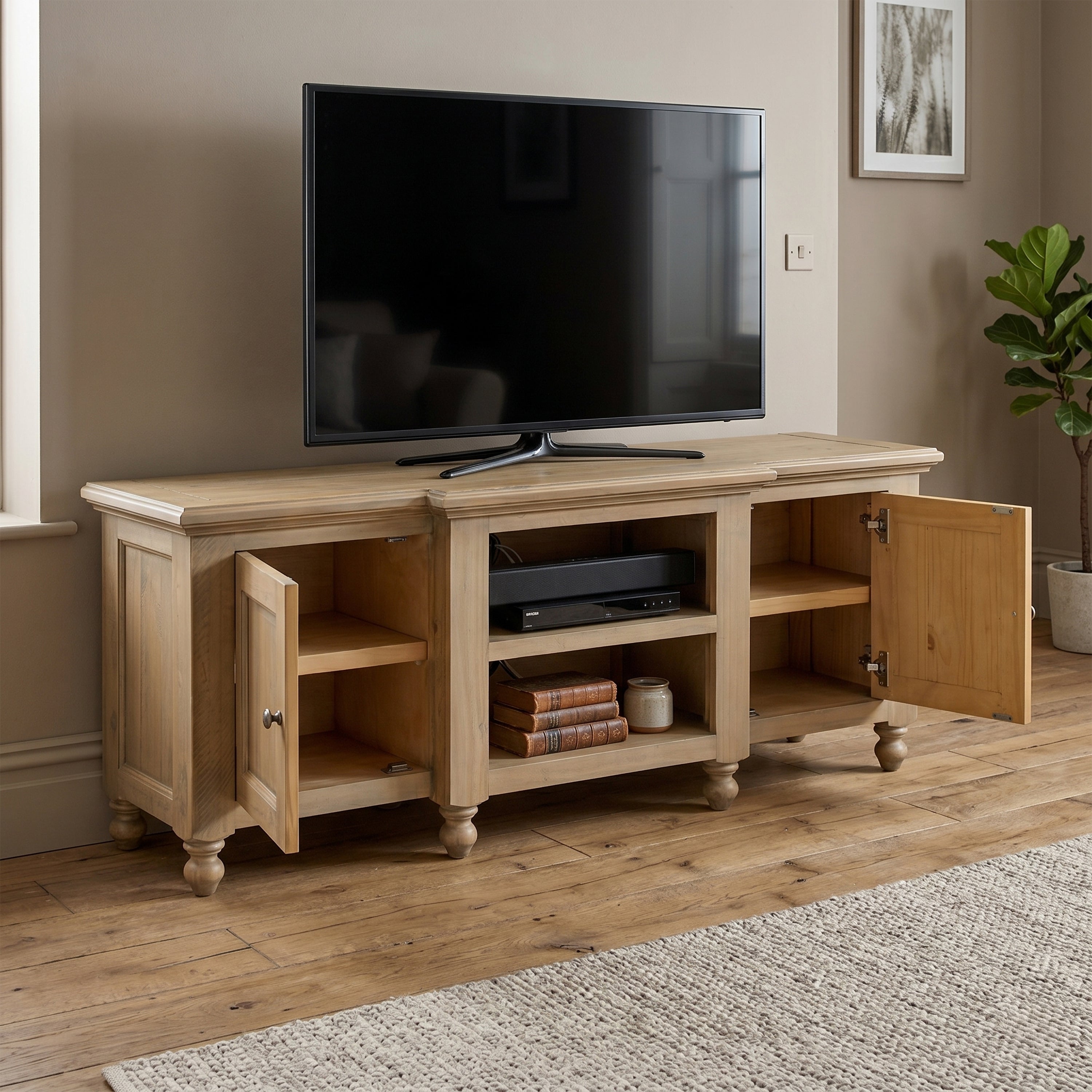Chateau Rustic Large TV Unit 2 Door