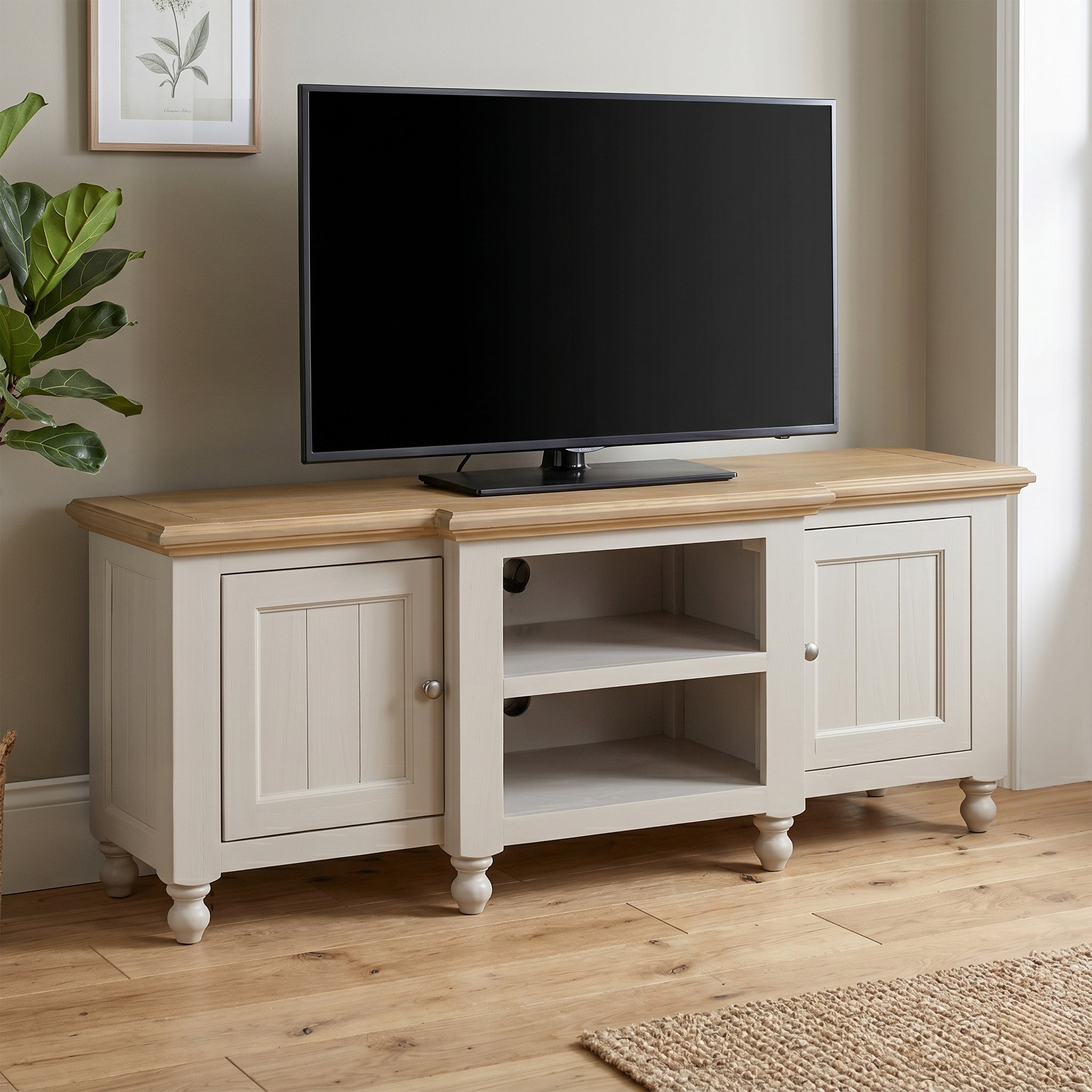 Chateau Painted Large TV Unit 2 Door
